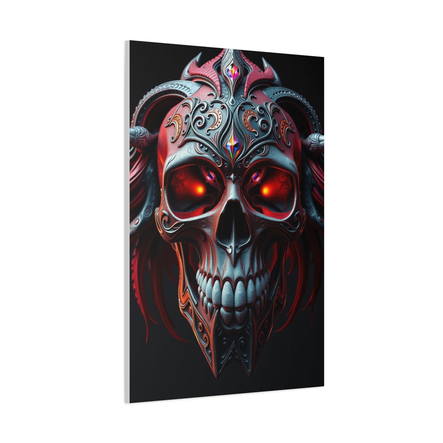 Supreme 3D Trippy Skull Art By Ali Gulec Art Collection Wall Art & Canvas Print