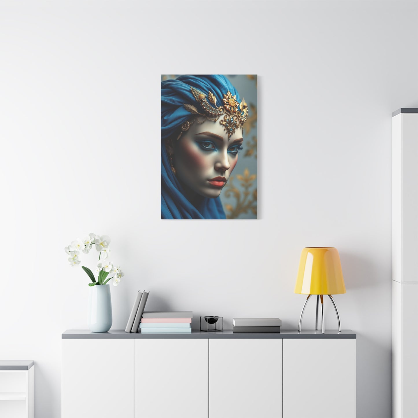 Blue & Gold Art Supreme Gallery Wall Art & Canvas Print