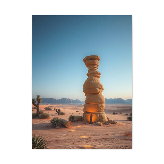 Desert Serenity Portrait Wall Art & Canvas Print
