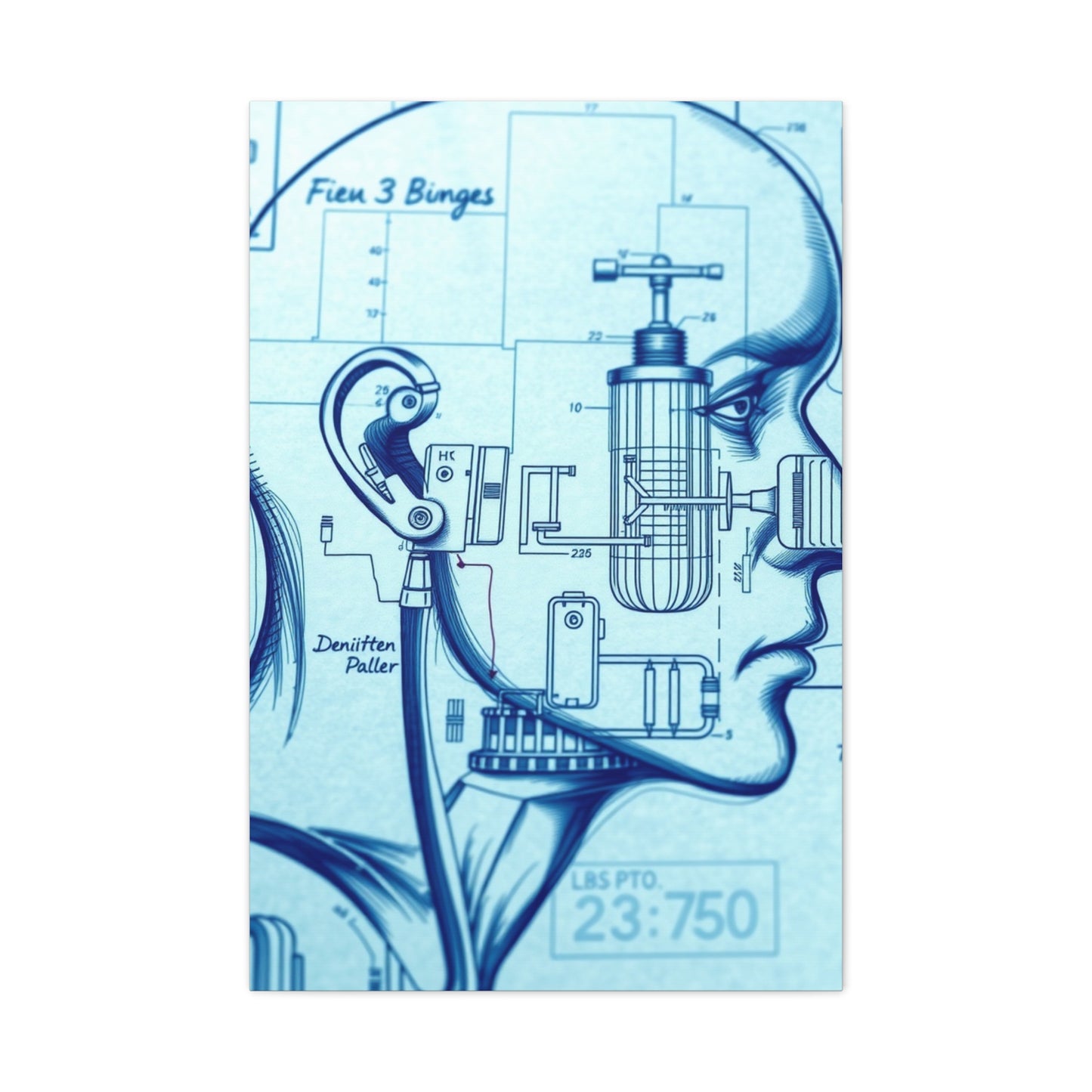 Supreme Blueprint & Patent Sketches Art Collection Wall Art & Canvas Print