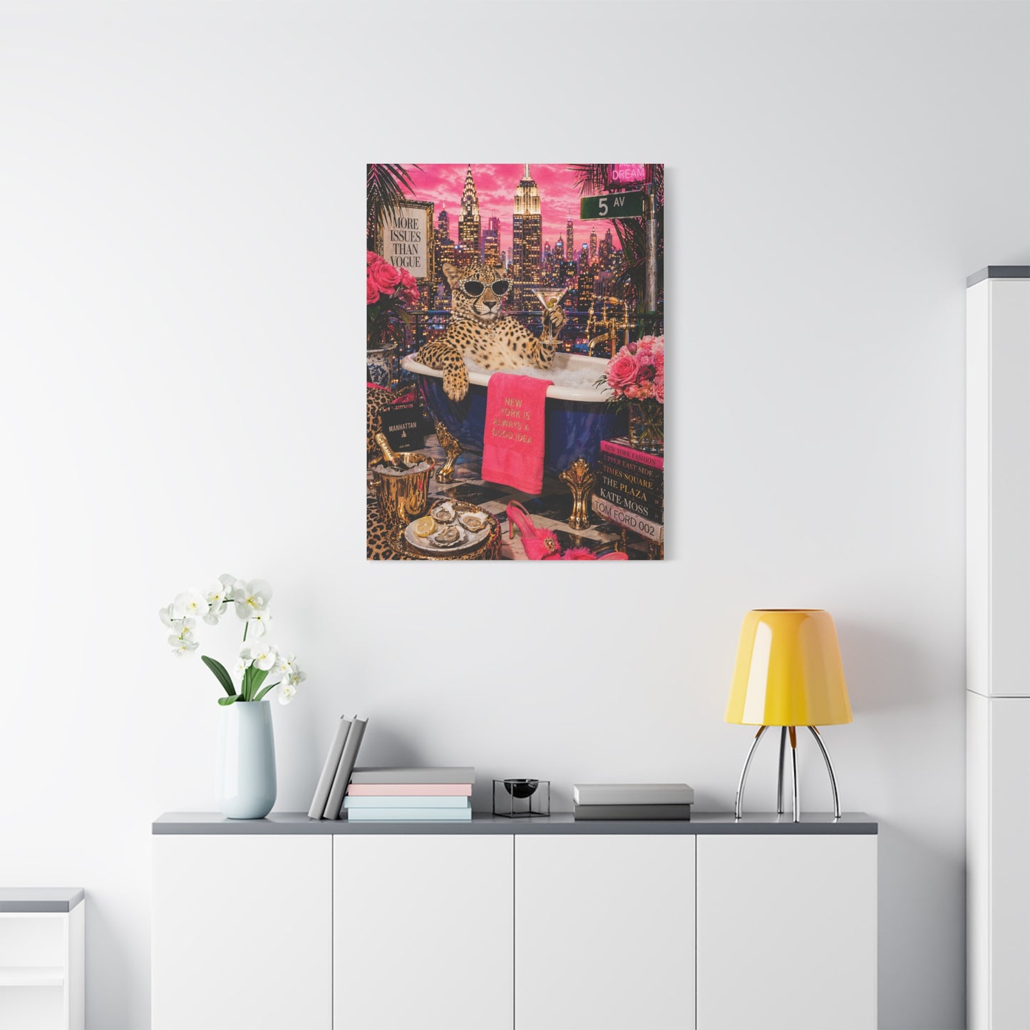 Pop Surreal NYC Luxury Scene Wall Art & Canvas Print