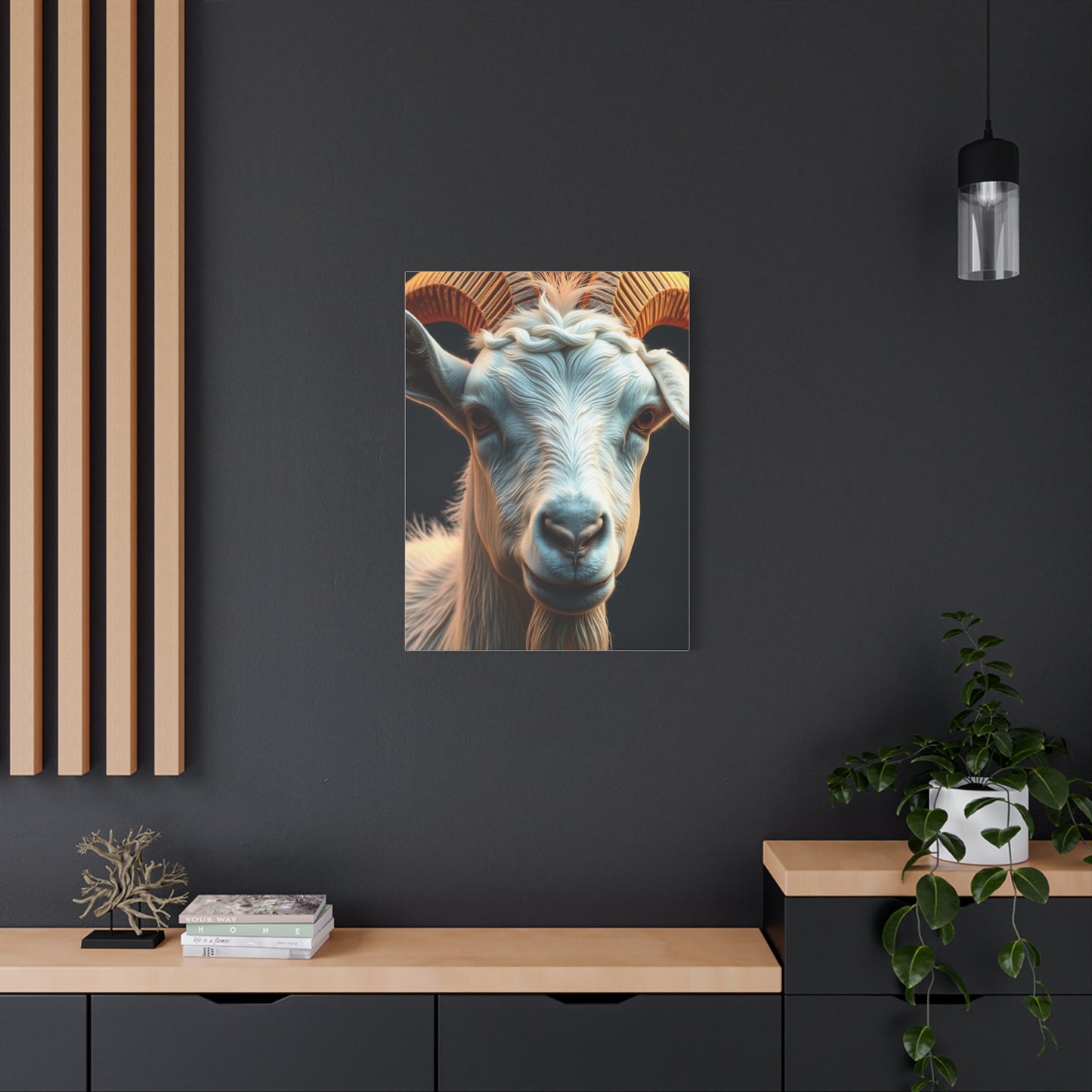 Caprine Elegance Canvas Wall Art & Canvas Print