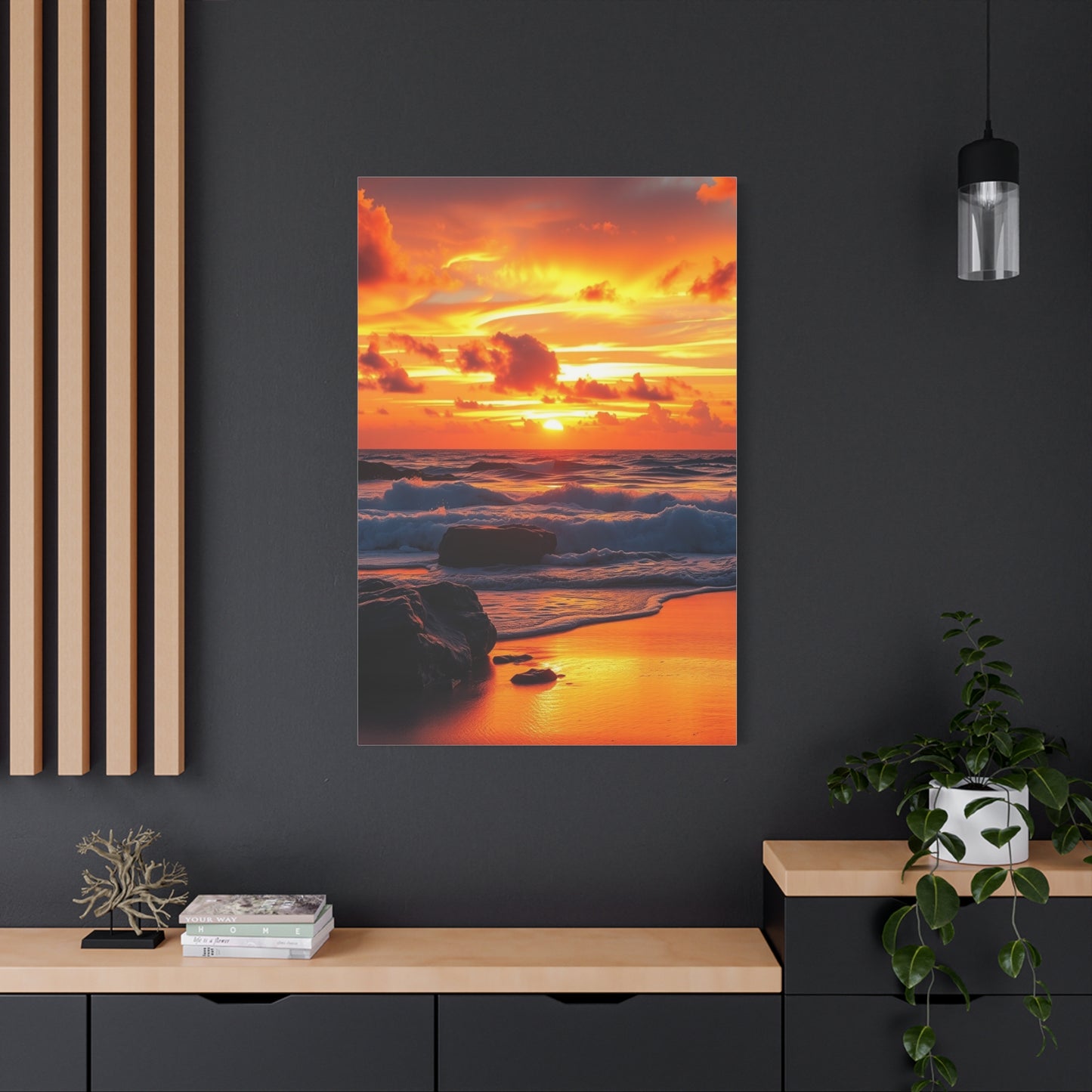 Beach Sunrise and Sunset Art Luxury Canvas Wall Art & Canvas Print