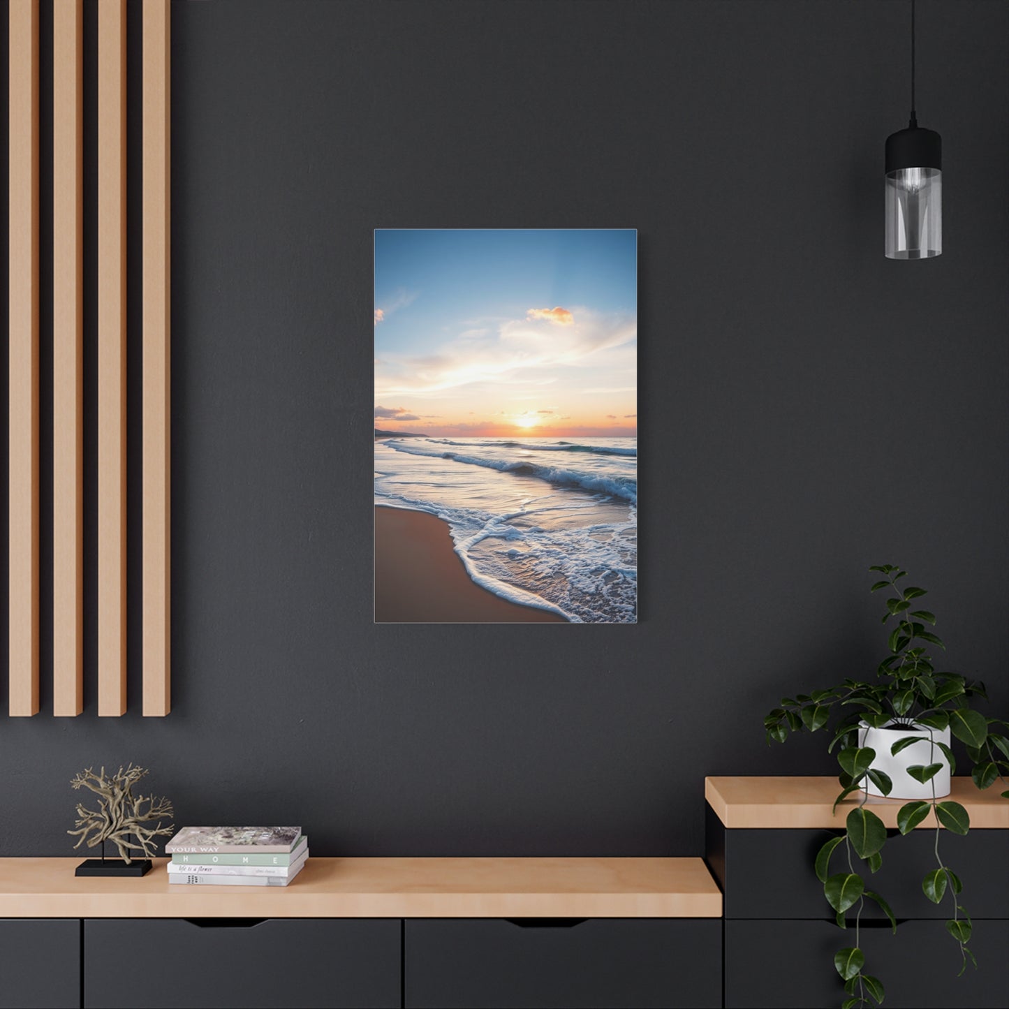 Beach Sunrise and Sunset Art Supreme Gallery Wall Art & Canvas Print
