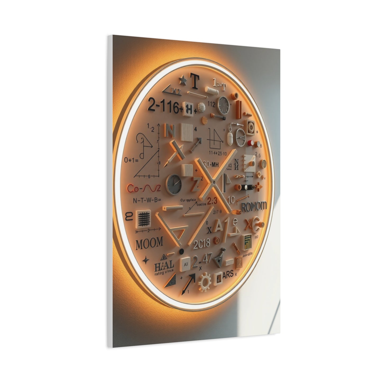 Modern Math Art for Creative Spaces Refined Canvas Wall Art & Canvas Print