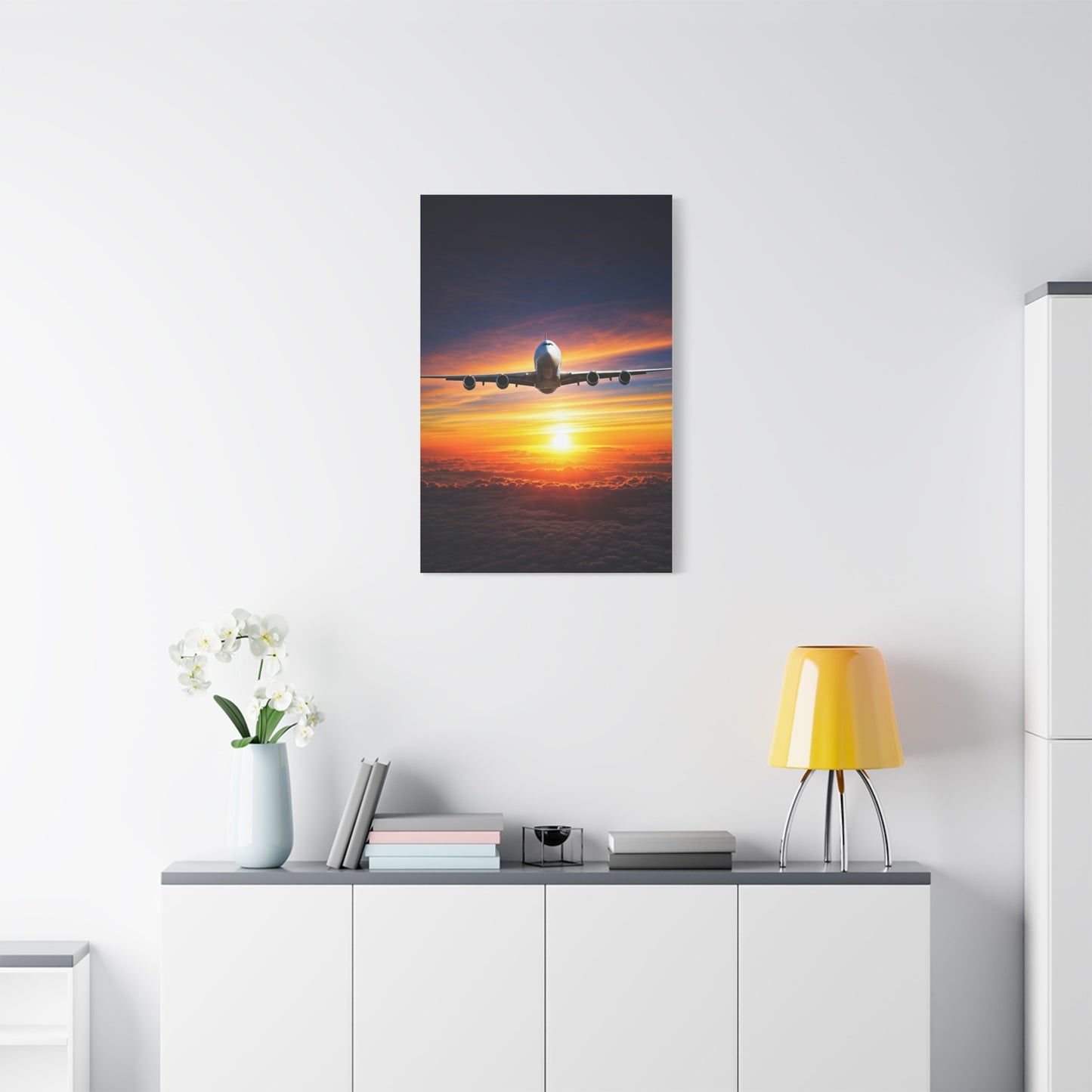 Sunset Horizon Flight Triumph Wall Art & Canvas Prints