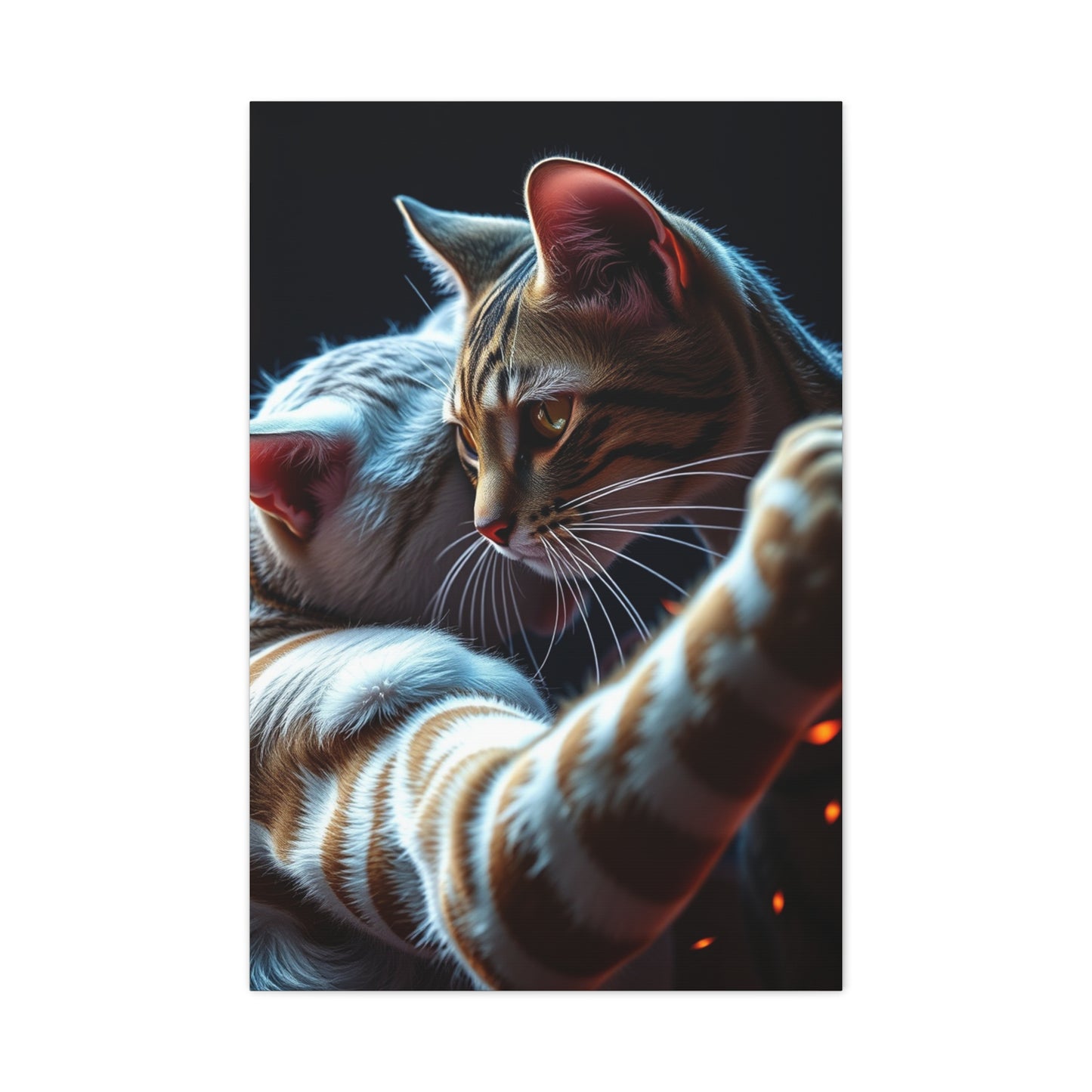 Catfight Art Luxury Canvas Wall Art & Canvas Print