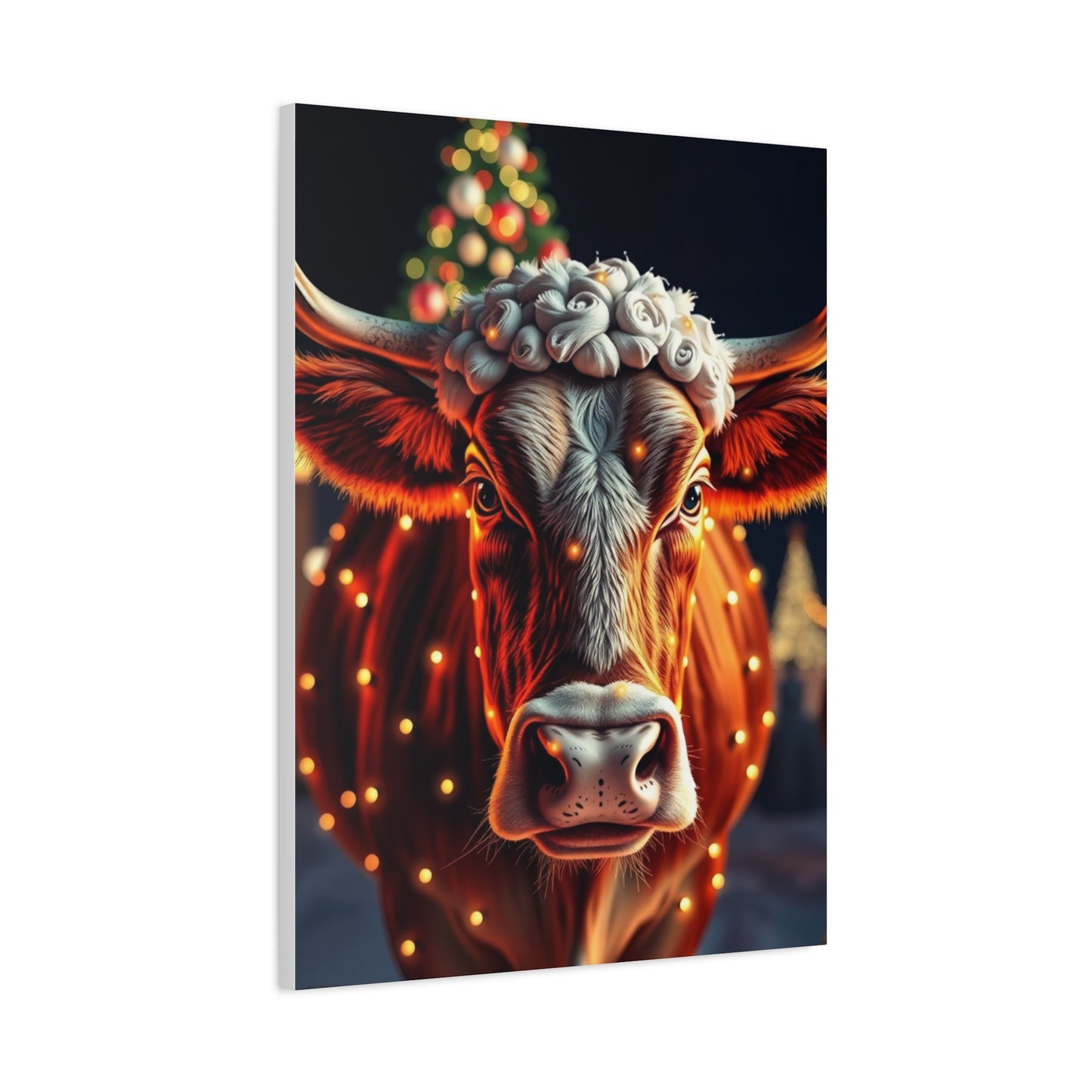 Supreme Christmas Cow Art Collection Wall Art & Canvas Print