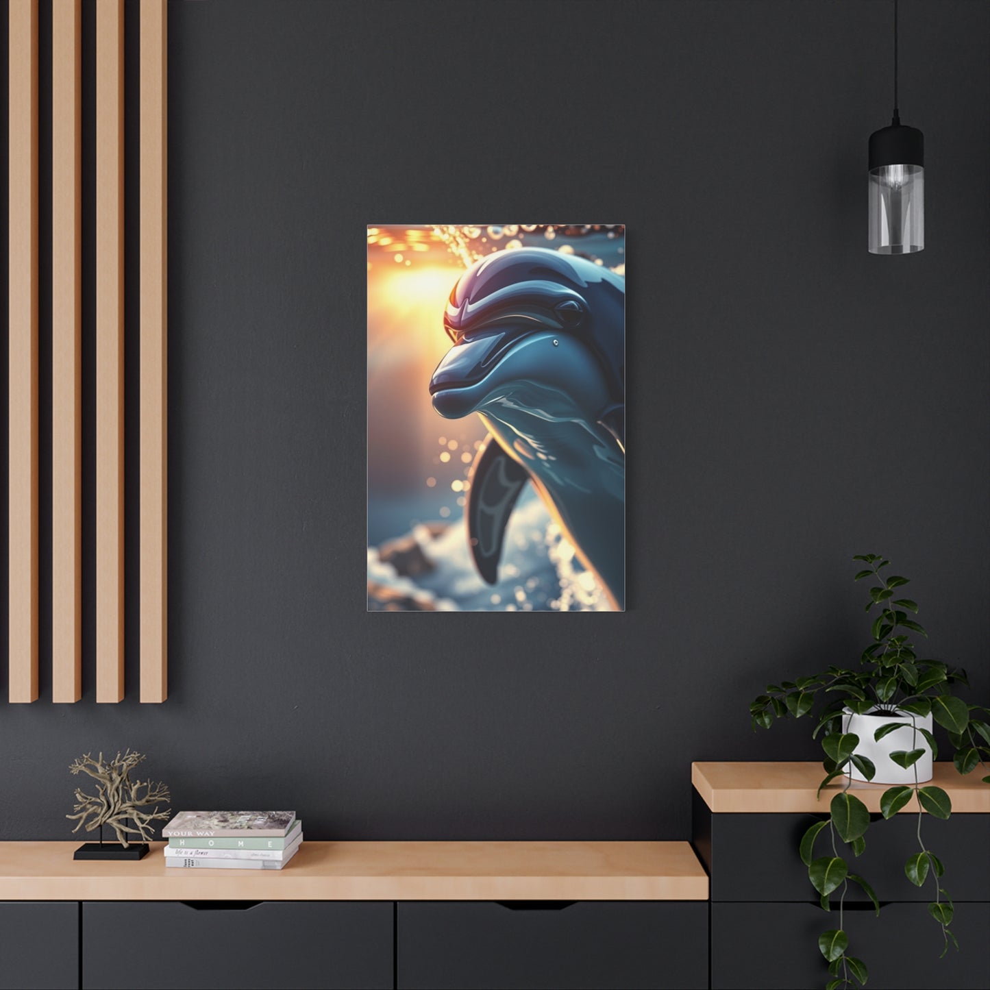 Vision Dolphin Art Art Wall Art & Canvas Print