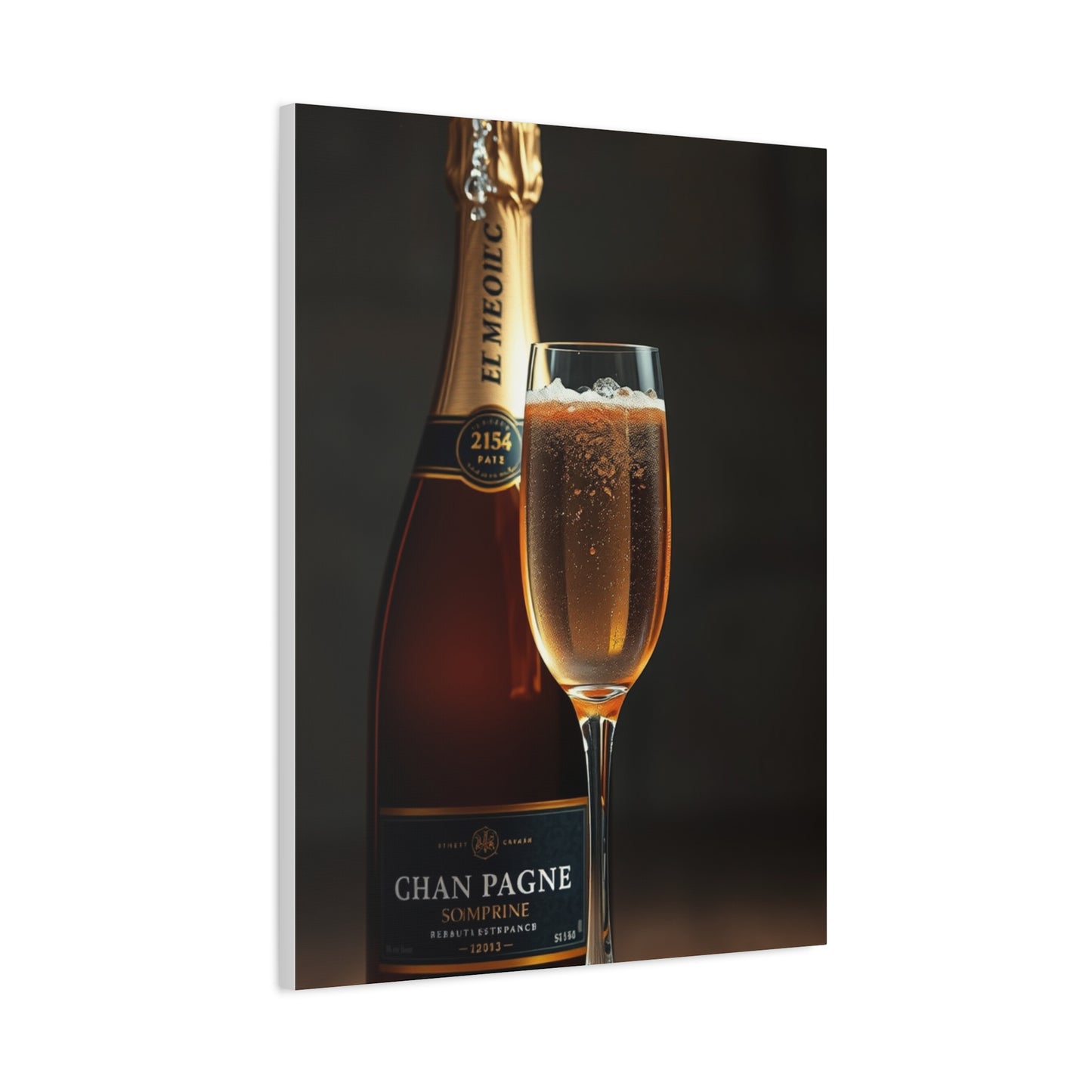 Champagne Art Refined Canvas Wall Art & Canvas Print