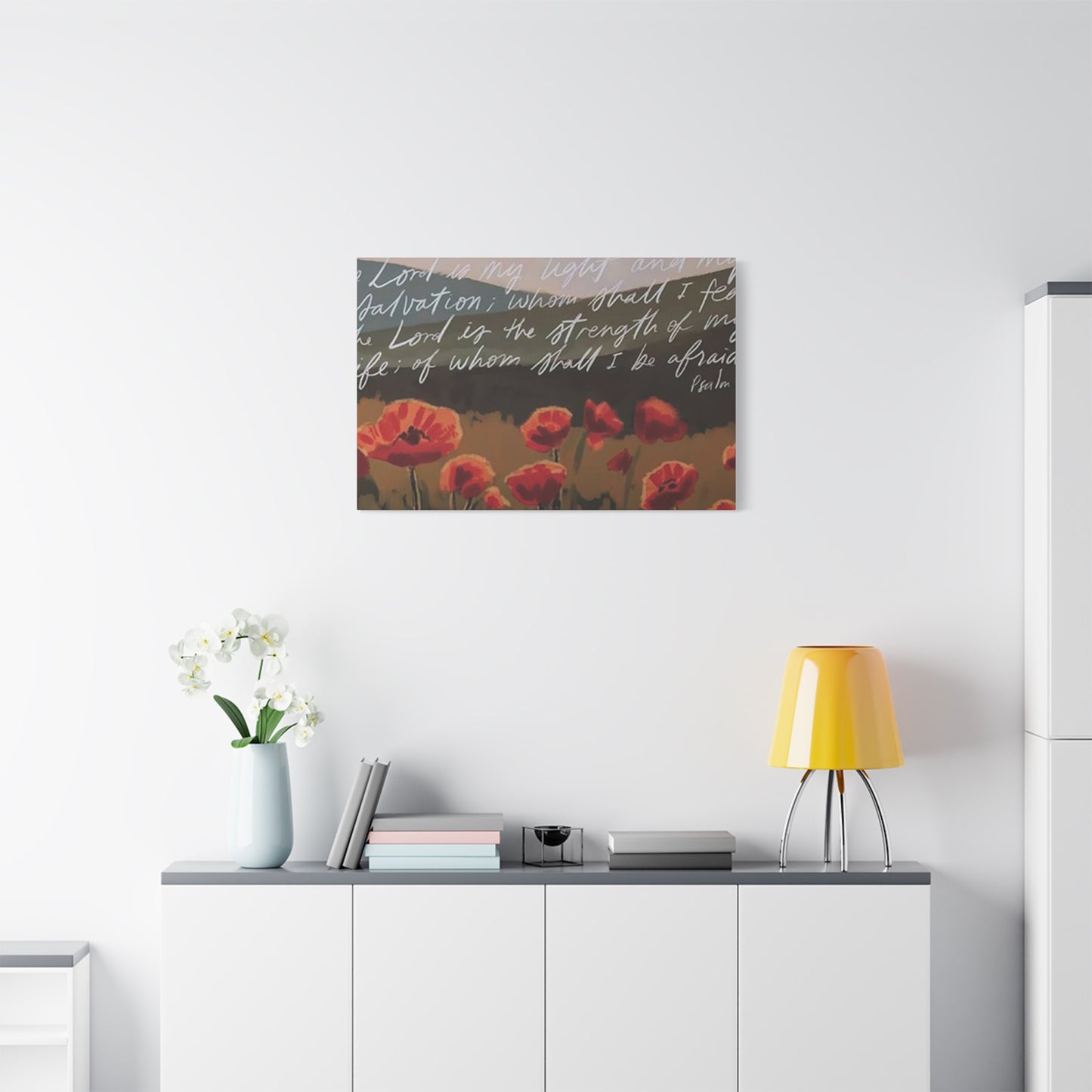 Flowers and Scripture Wall Art & Canvas Prints