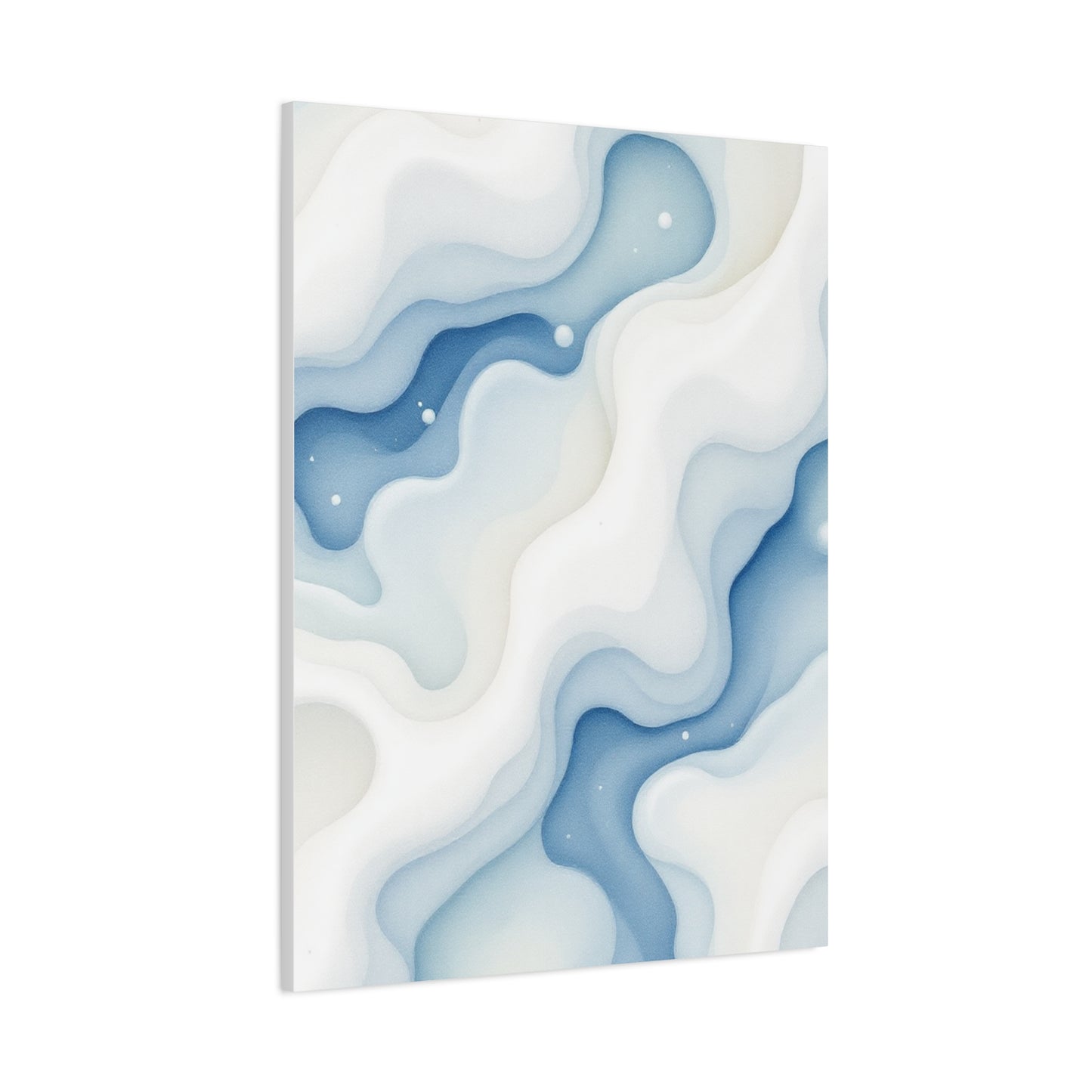 Flowing Blue Marble Waves Wall Art & Canvas Prints
