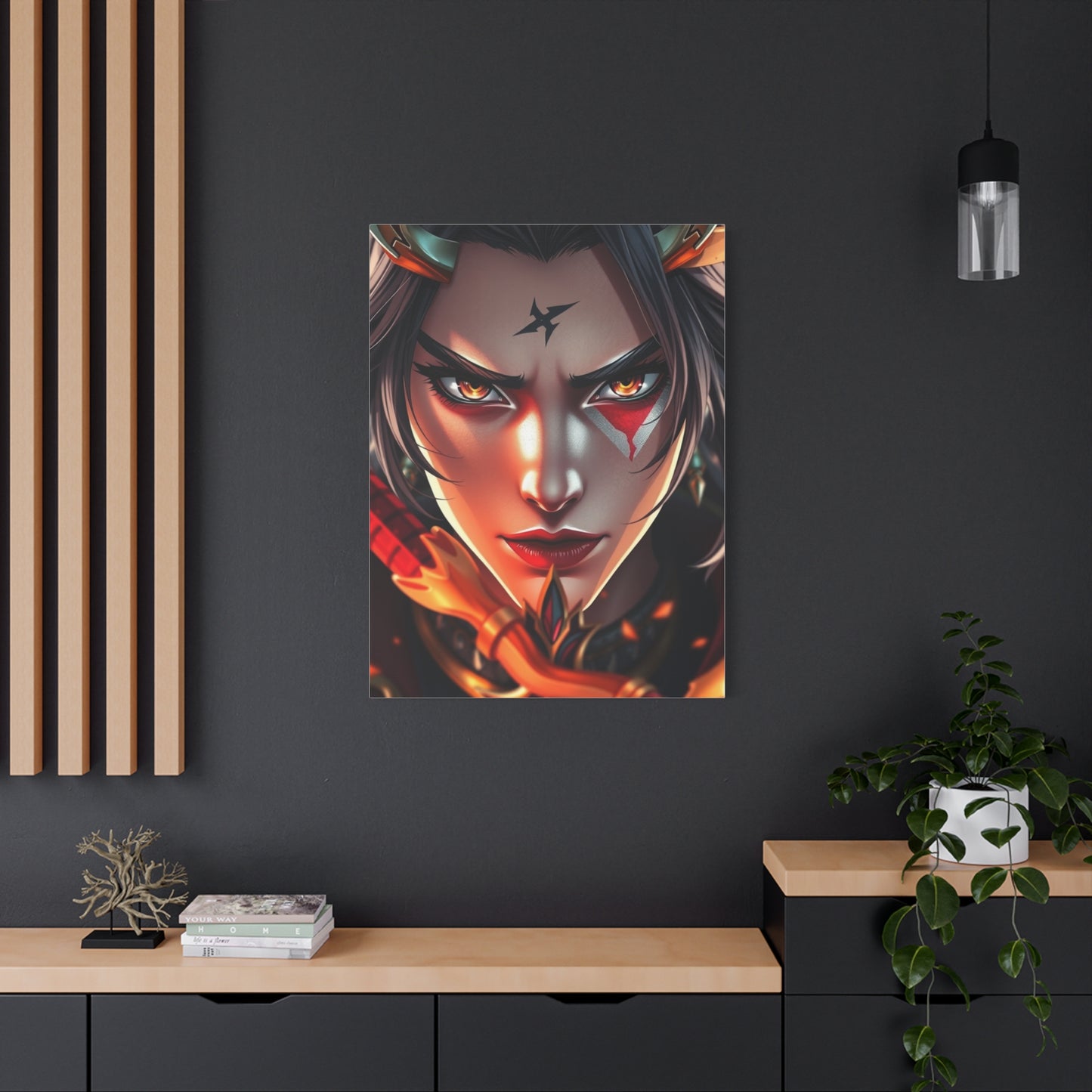 Ethereal Samurai Portraiture Wall Art & Canvas Print