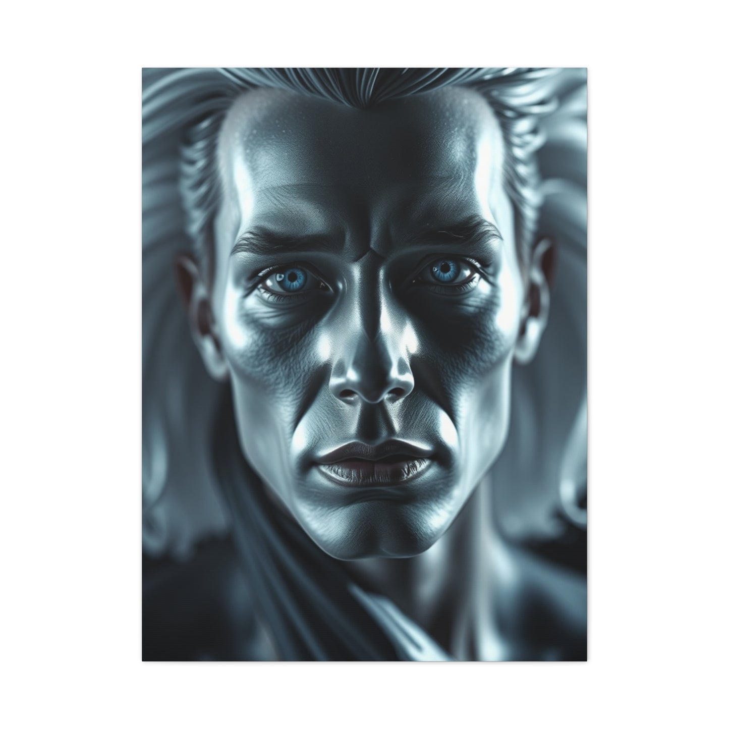 Black, White & Blue Art Supreme Gallery Wall Art & Canvas Print