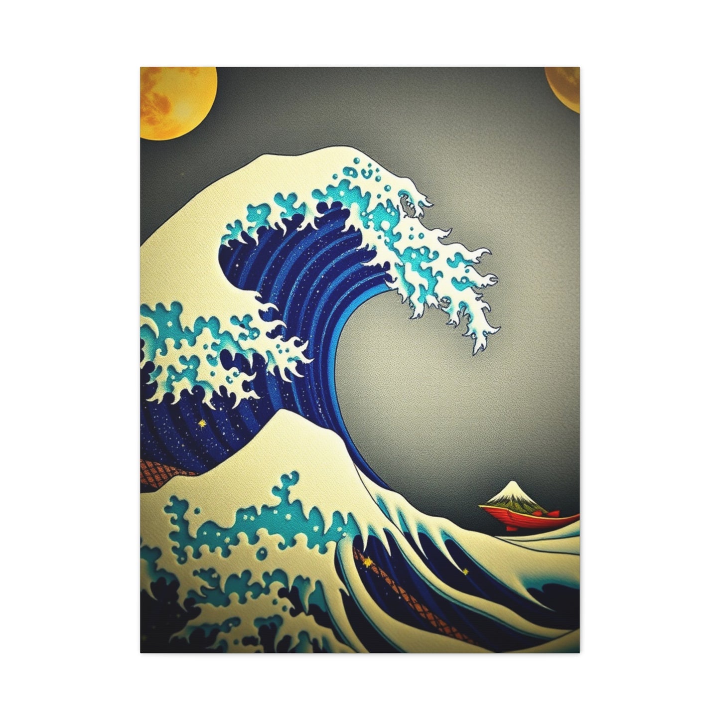 Ethereal Hokusai Panorama Wall Art & Canvas Print