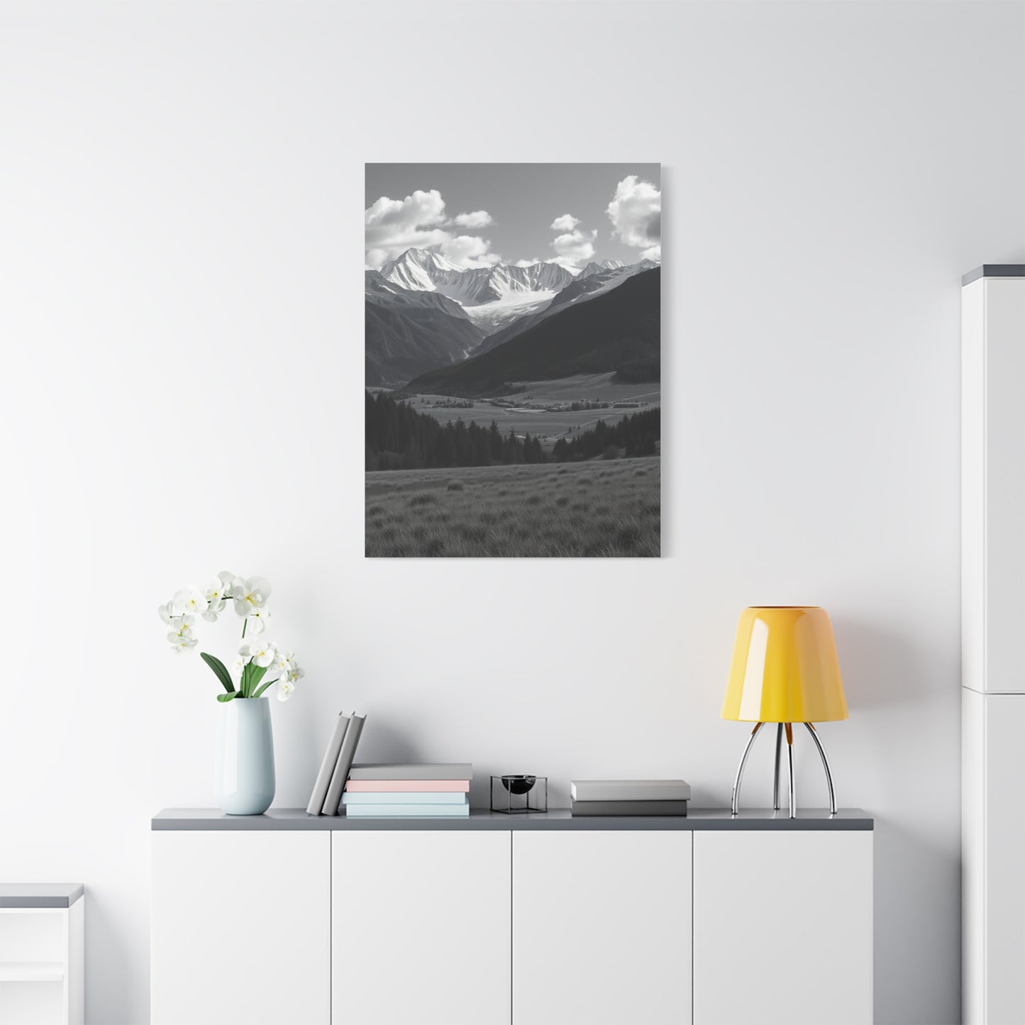 Elite Black & White Scenic Landscapes Art Vision Wall Art & Canvas Print