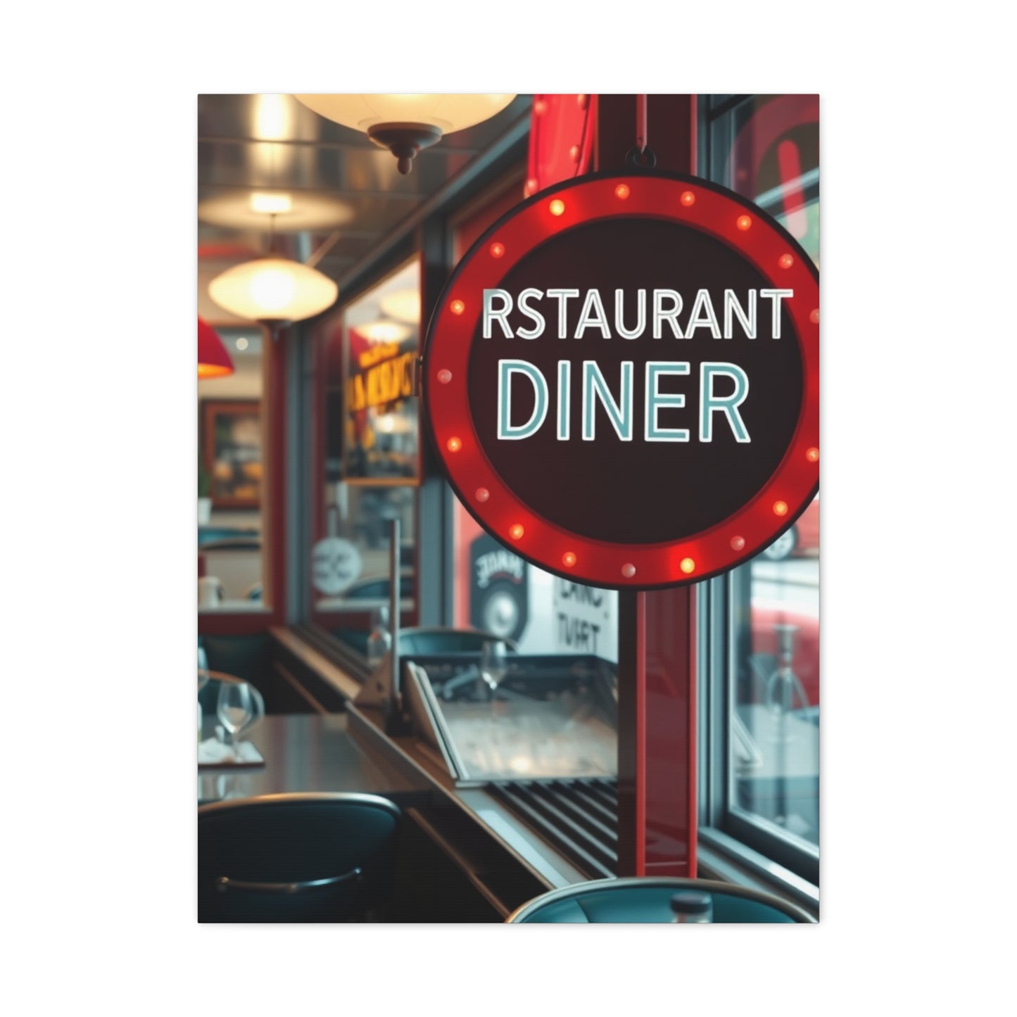Restaurant & Diner Art Luxury Canvas Wall Art & Canvas Print