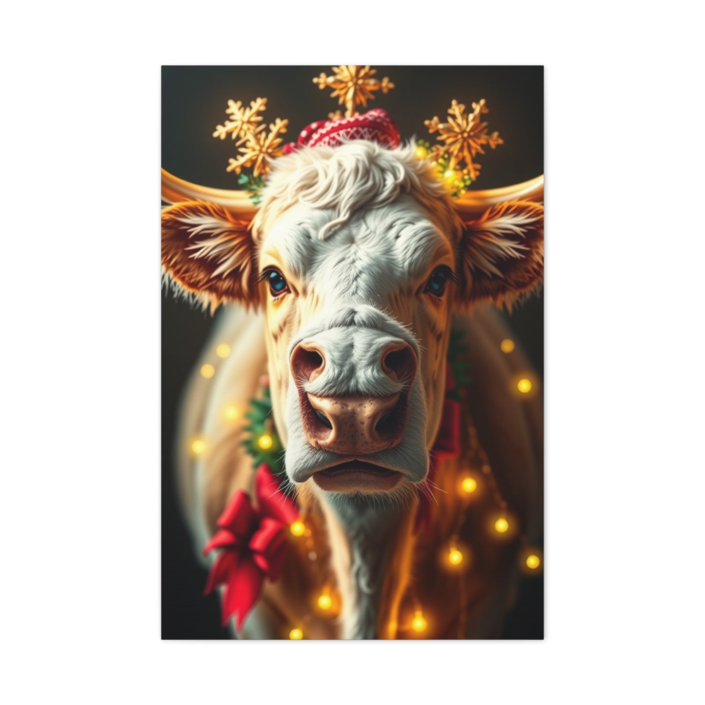 Jubilant Cattle Wonderland Art wall art & canvas print