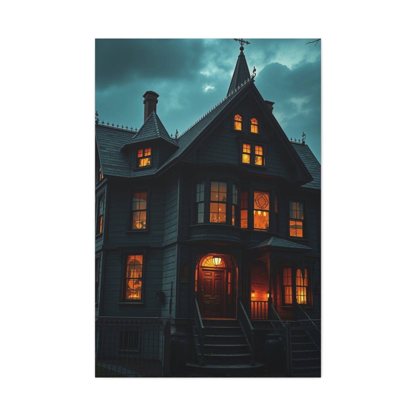 Vision Haunted House Art Art Wall Art & Canvas Print