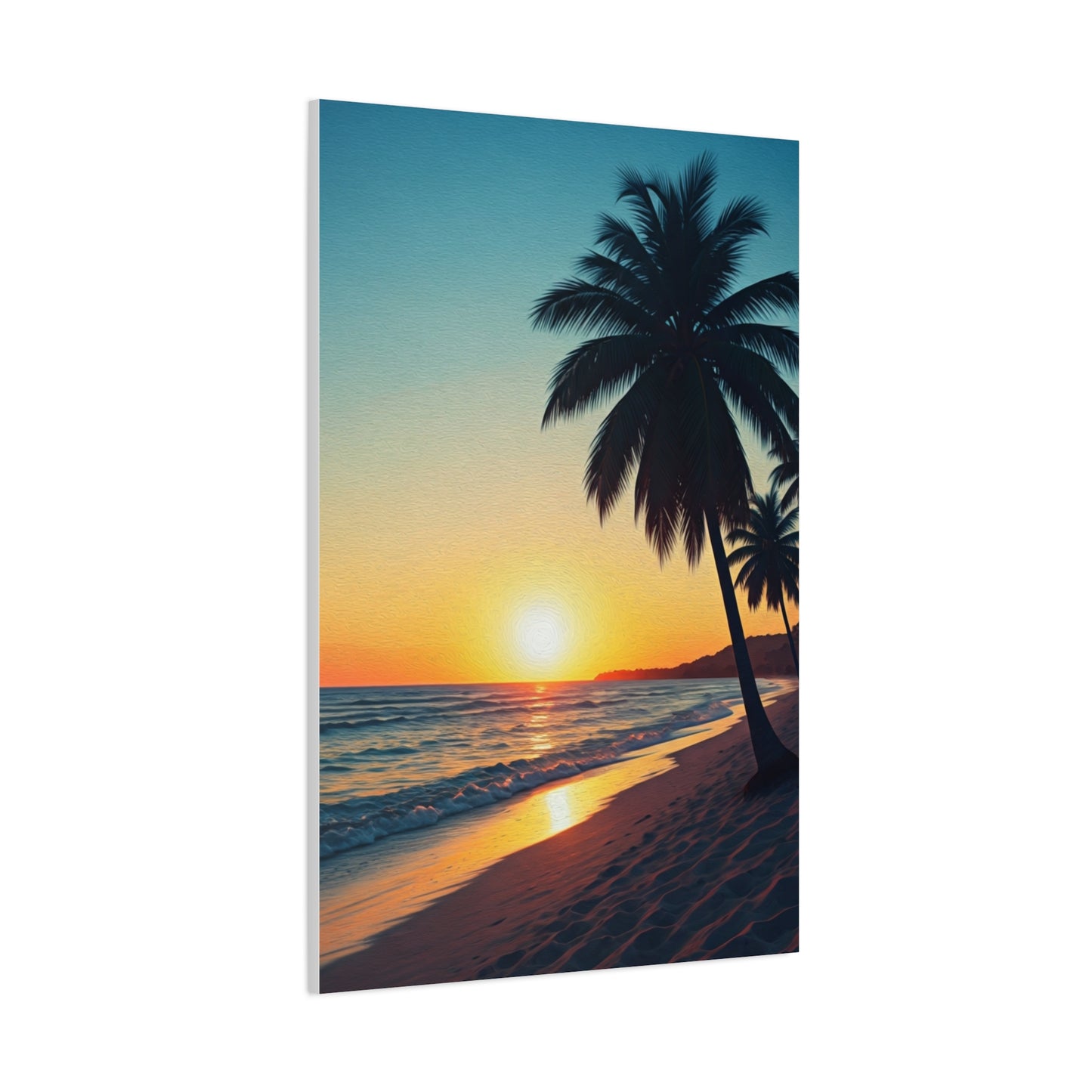 Palm Shore Sunset Escape Wall Art & Canvas Prints