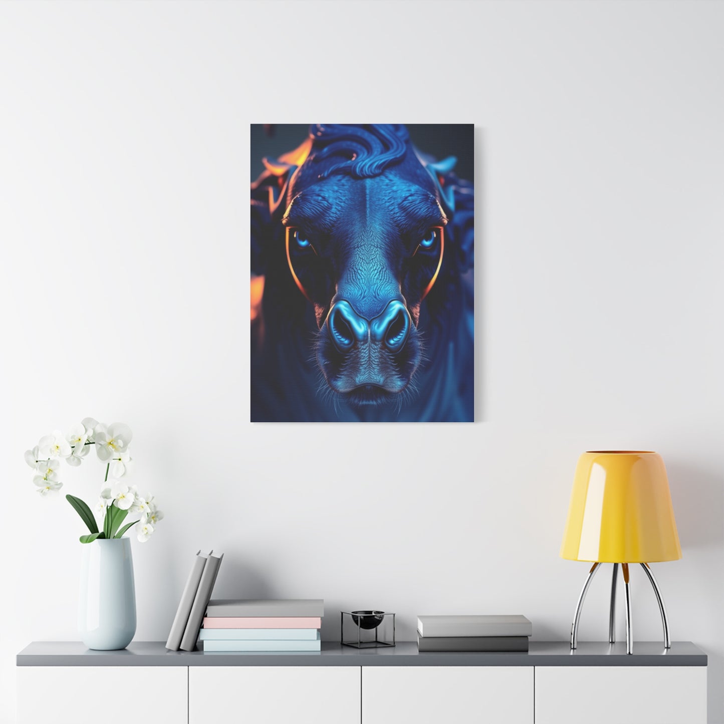 Supreme Navy Blue Art Collection Wall Art & Canvas Print