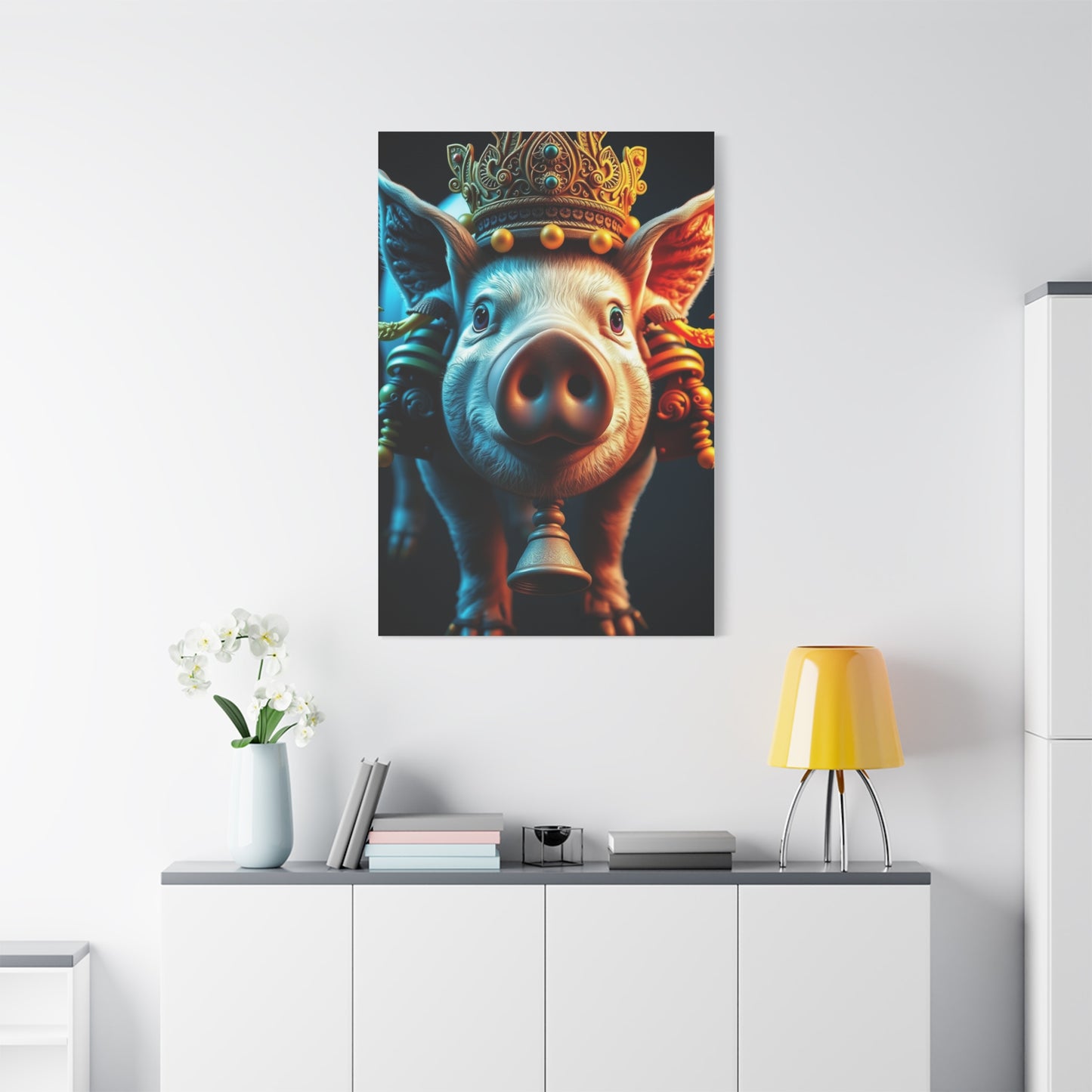 Pig Art Luxury Canvas Wall Art & Canvas Print