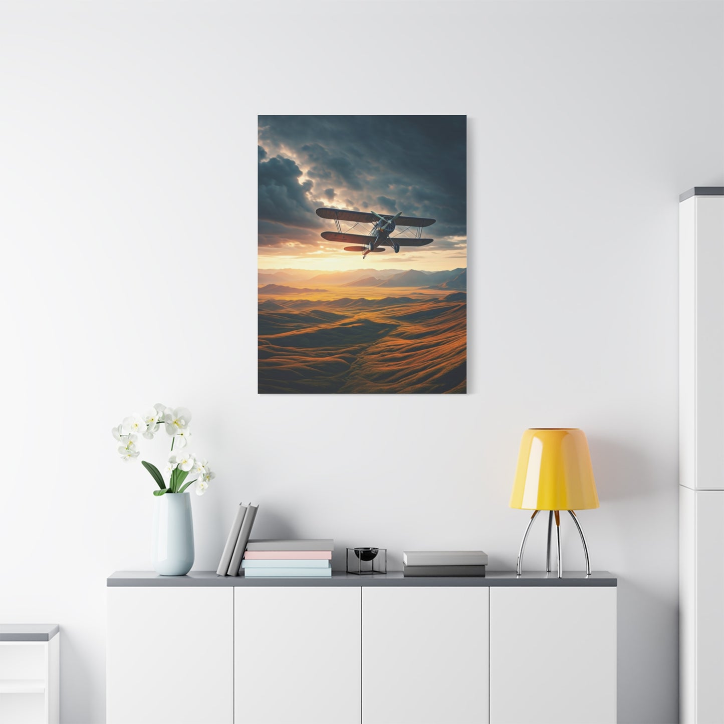 Sunset Passage Above Rolling Valleys Wall Art & Canvas Prints