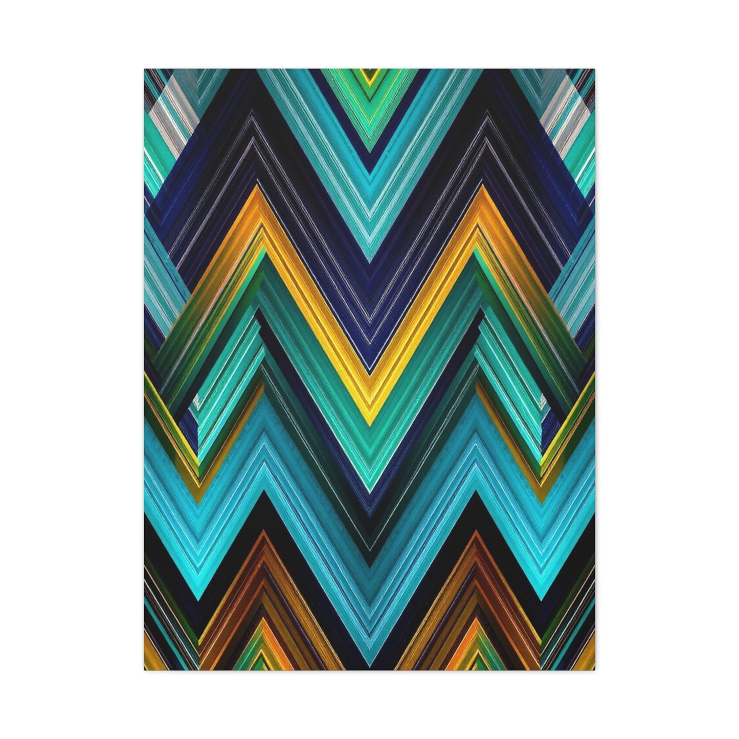 Masterpiece Chevron Pattern Art Vision Wall Art & Canvas Print
