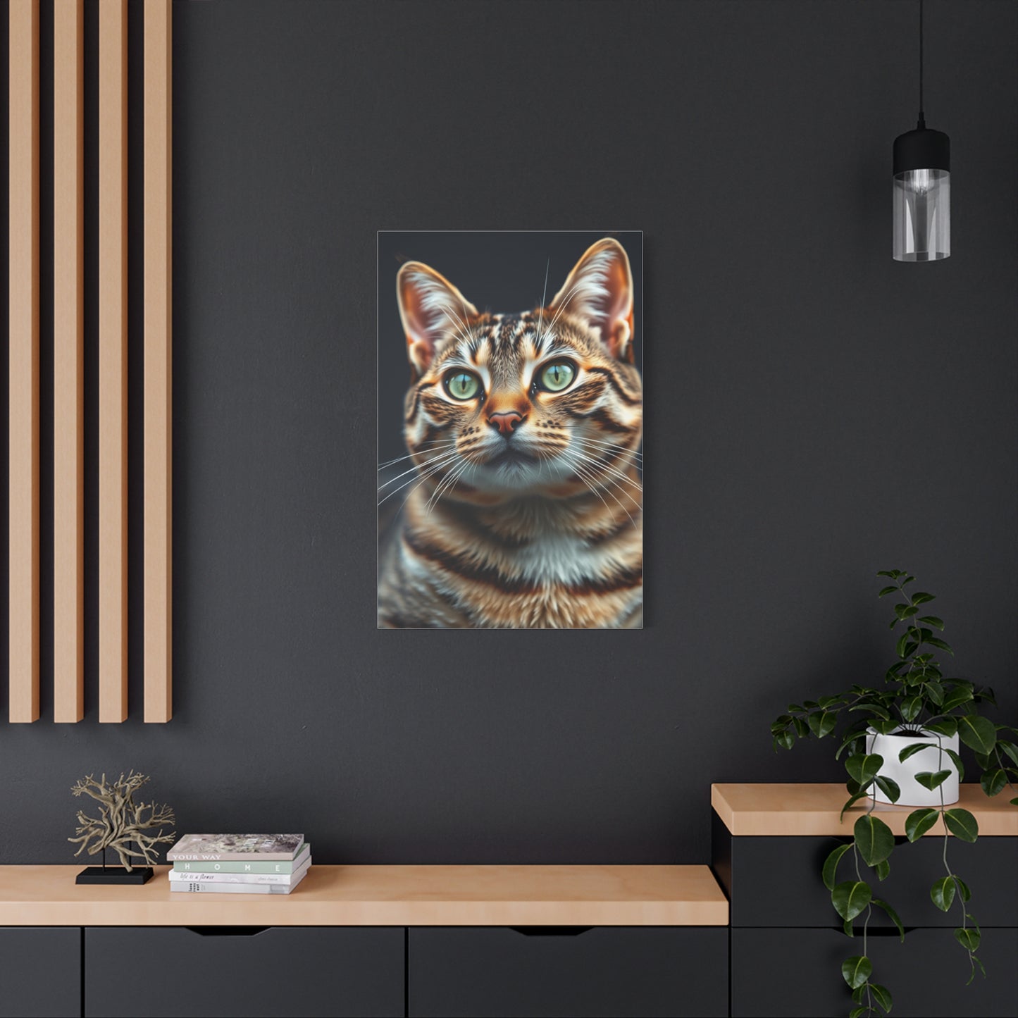 Tabby Cat Art Luxury Canvas Wall Art & Canvas Print