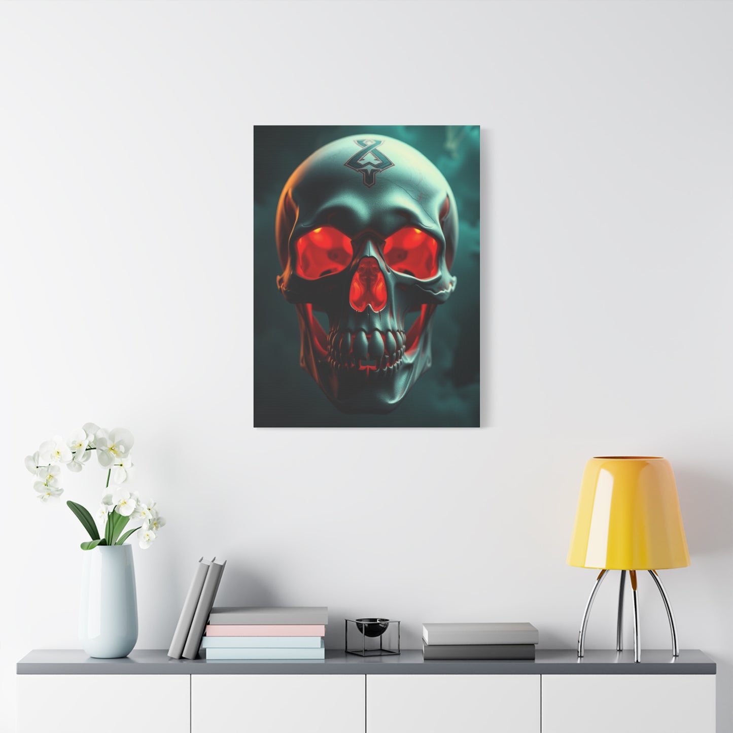 Ethereal Skull Symphony Wall Art & Canvas Print