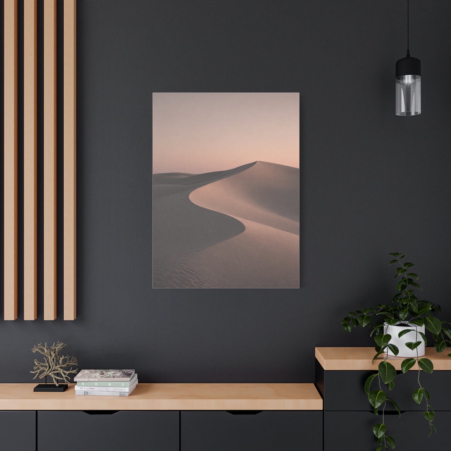 Minimal Desert Serenity Wall Art & Canvas Print