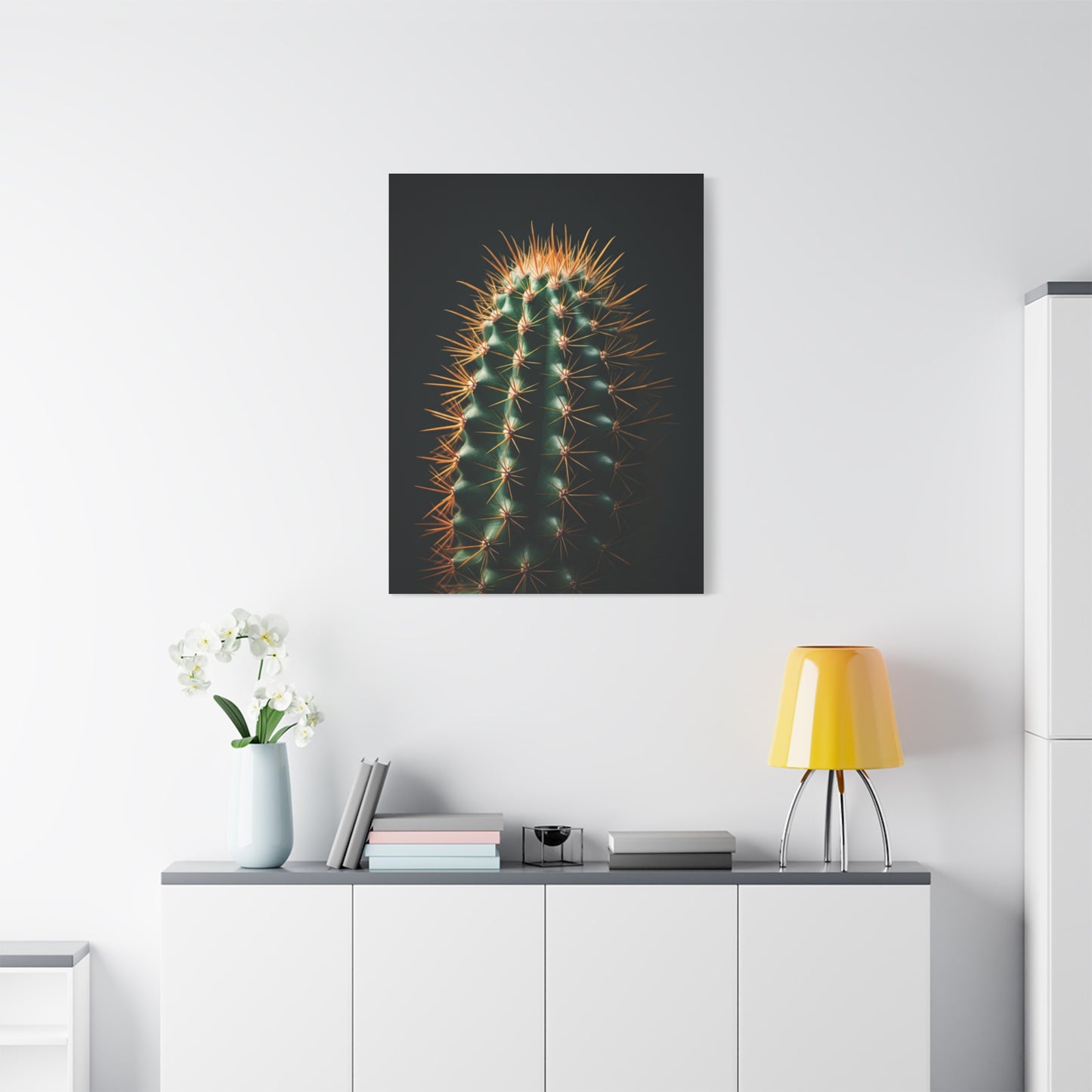 Golden Spine Barrel Cactus Close-Up Wall Art & Canvas Prints