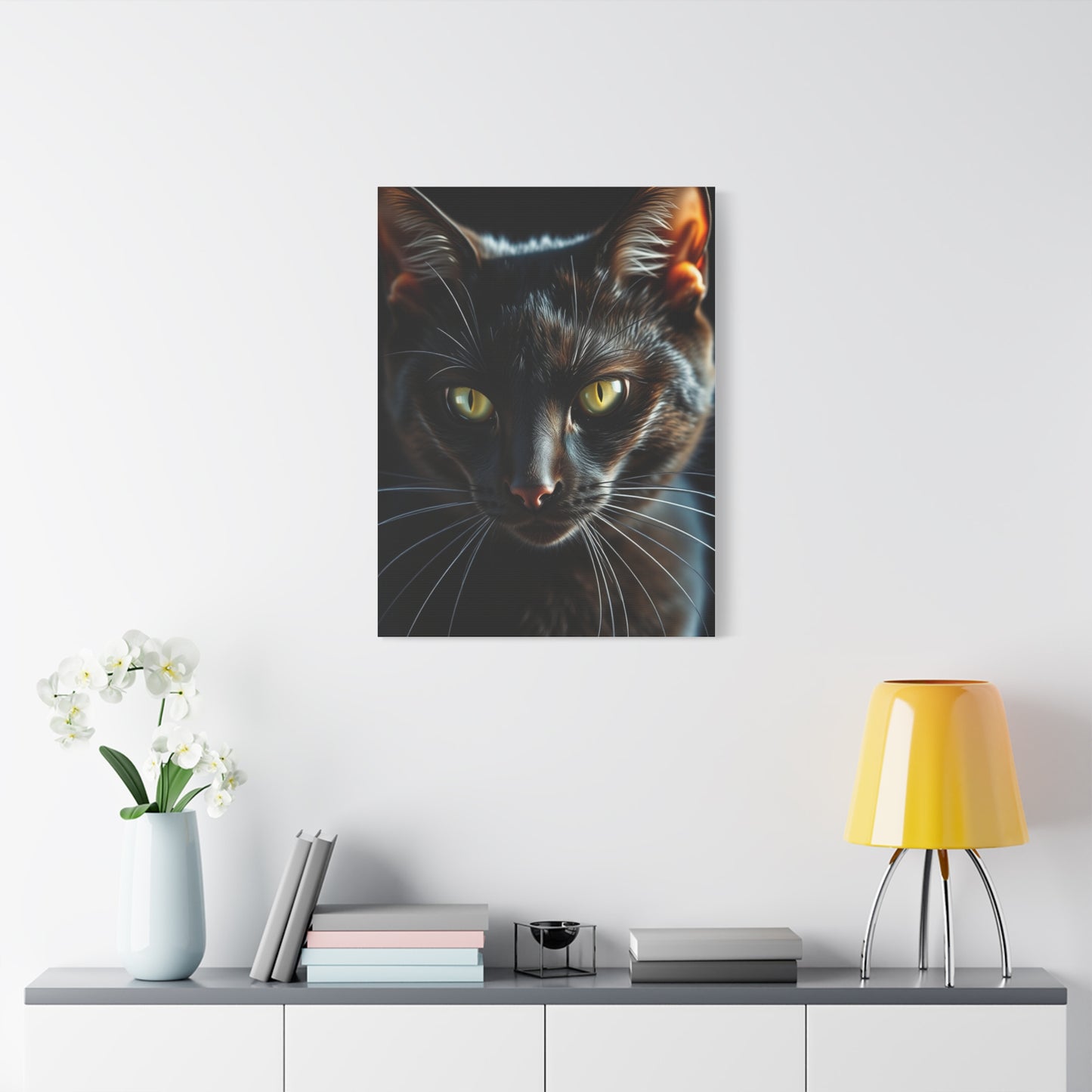 Vision Black Cat Art Art Wall Art & Canvas Print