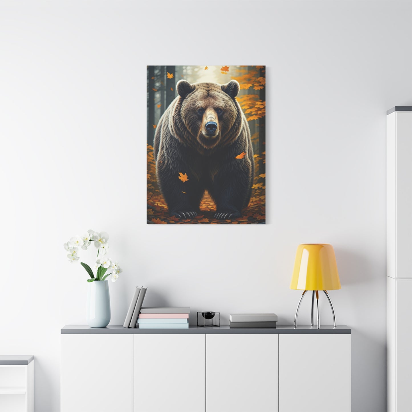 Autumn Forest Guardian Bear Wall Art & Canvas Prints