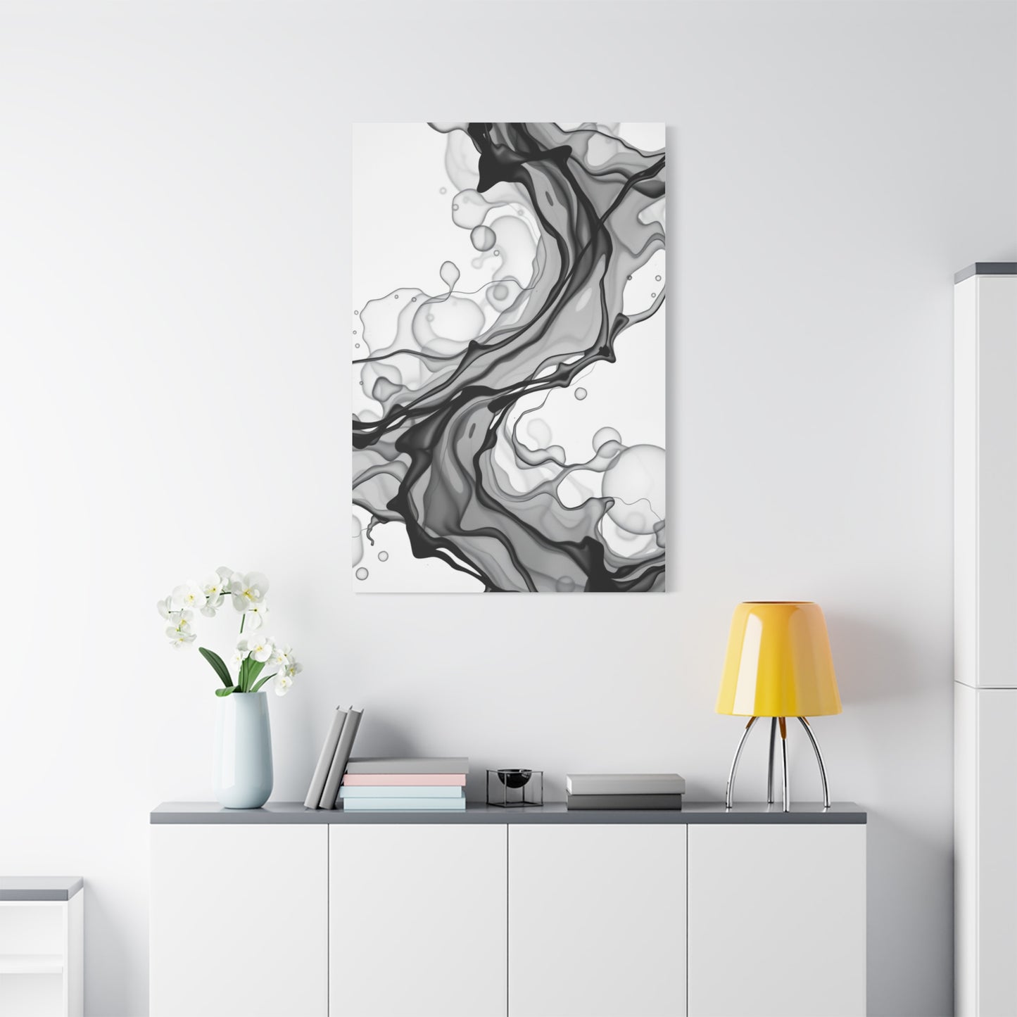 Elite Black and White Abstract Art Vision Wall Art & Canvas Print