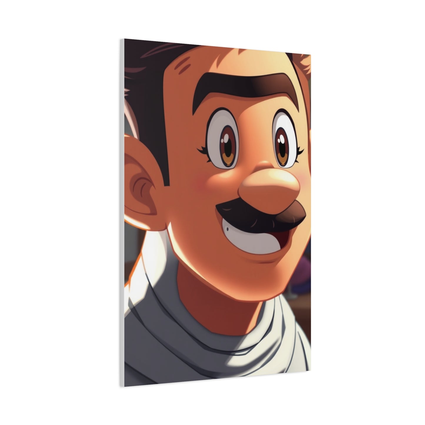 Serene Cartoon Reverie Wall Art & Canvas Print