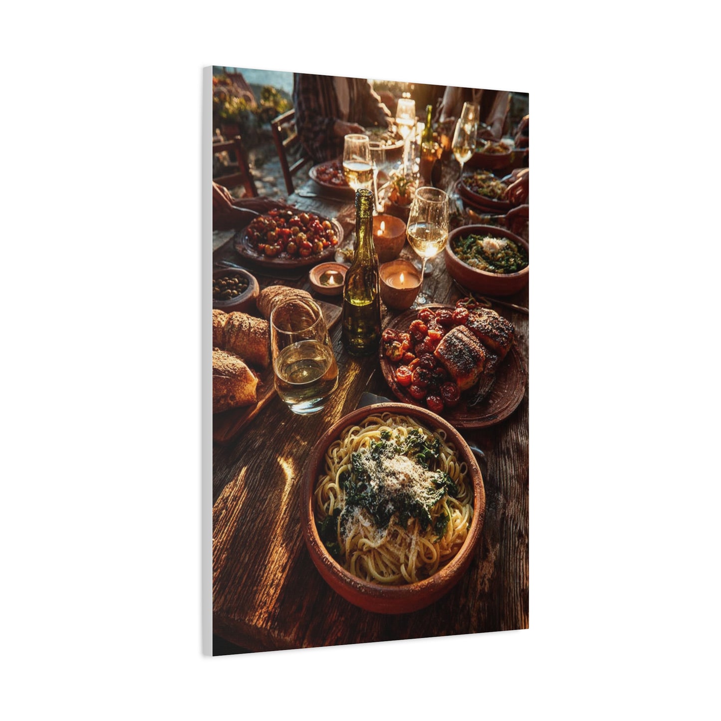 Italian Family Dinner Table Wall Art & Canvas Print