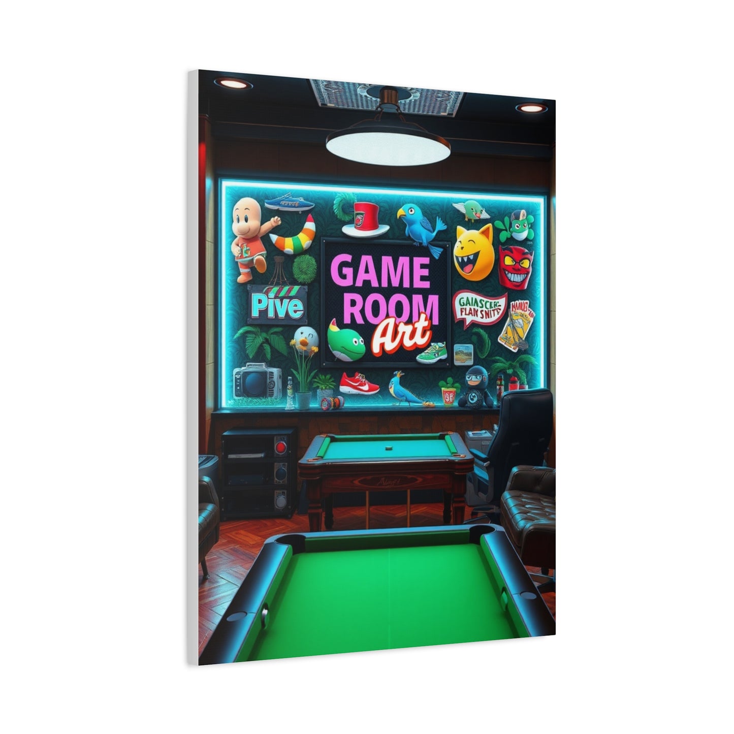 Supreme Game Room Art Collection Wall Art & Canvas Print