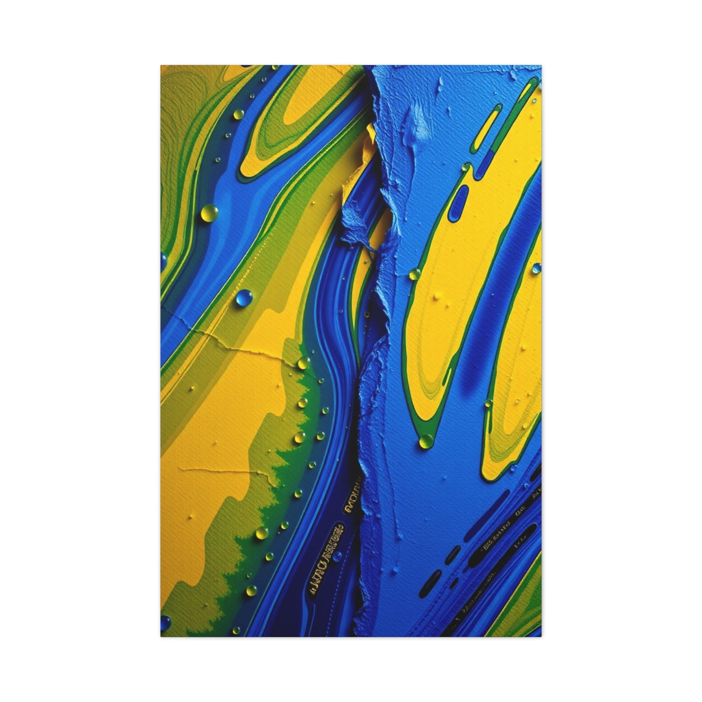 Masterpiece Blue & Yellow Art Vision Wall Art & Canvas Print