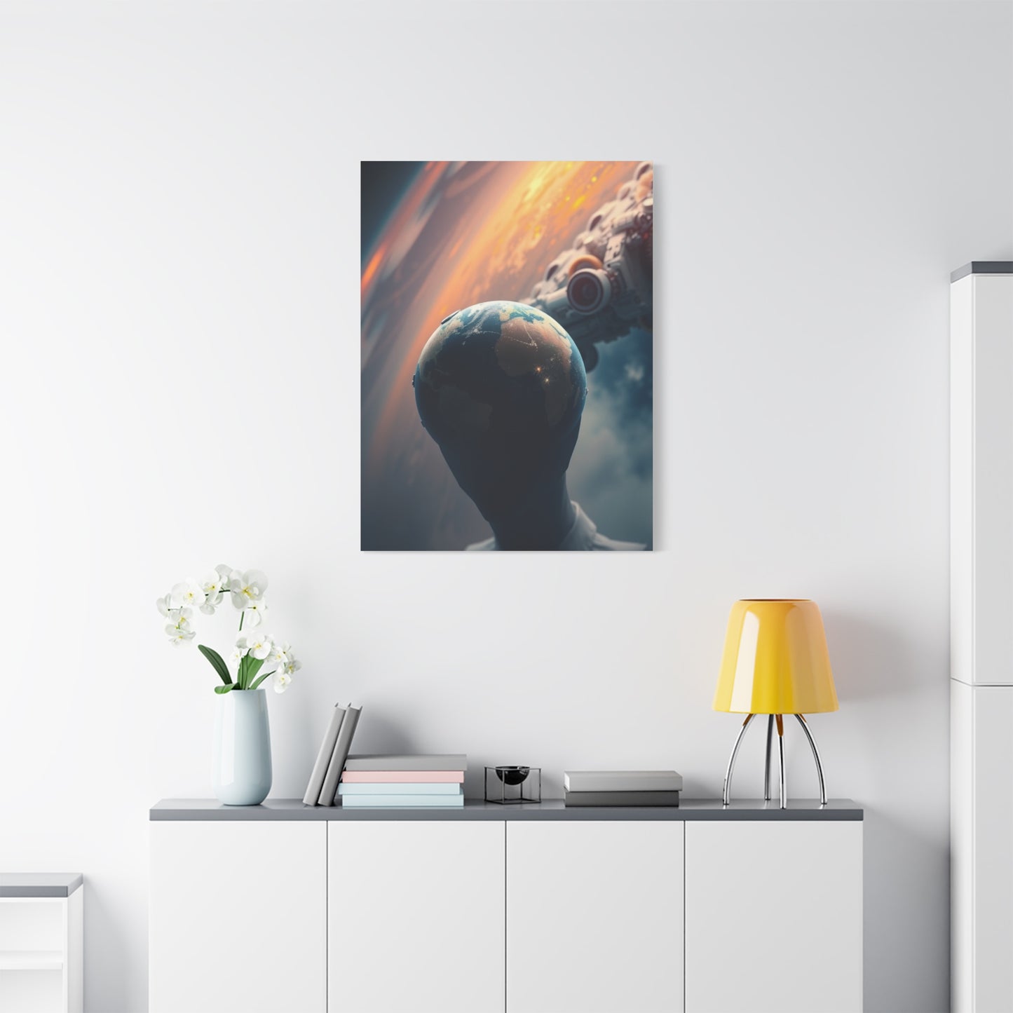 Lunar Radiance Portrait Wall Art & Canvas Print