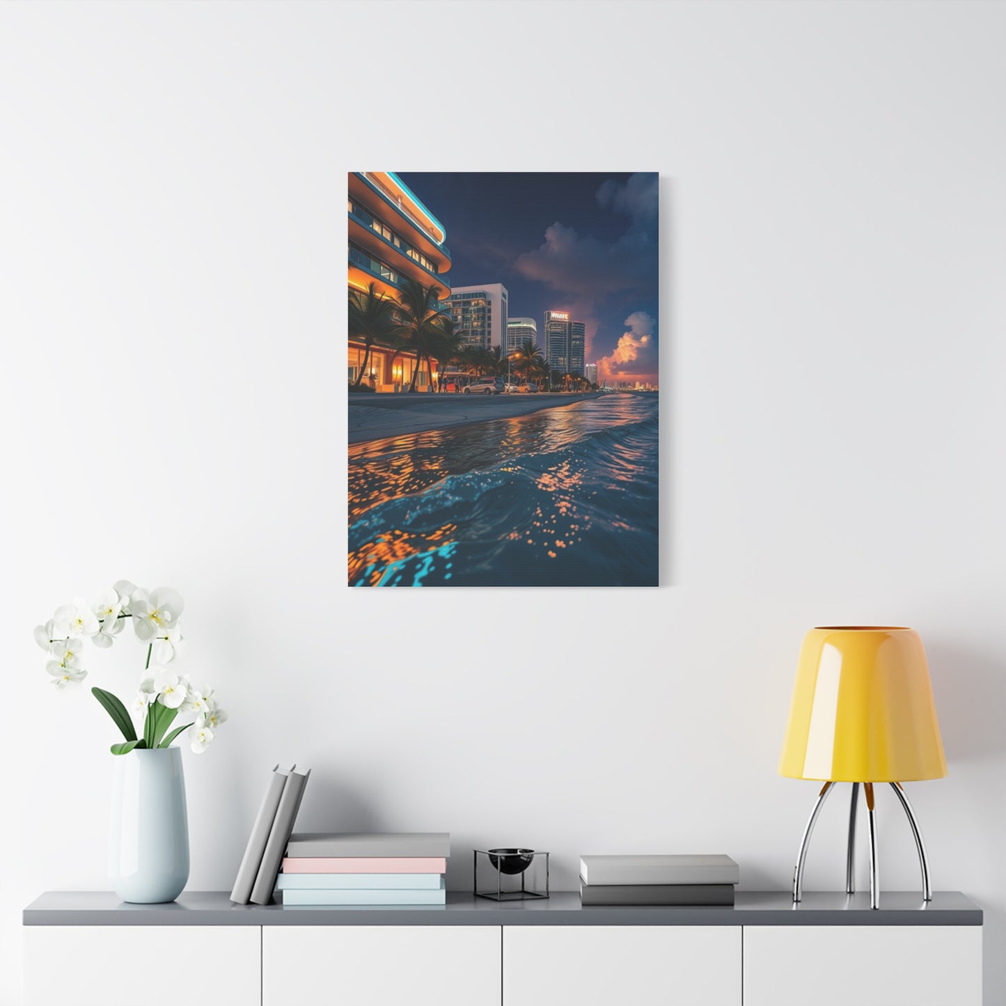 Opulent Miami Vista Canvas