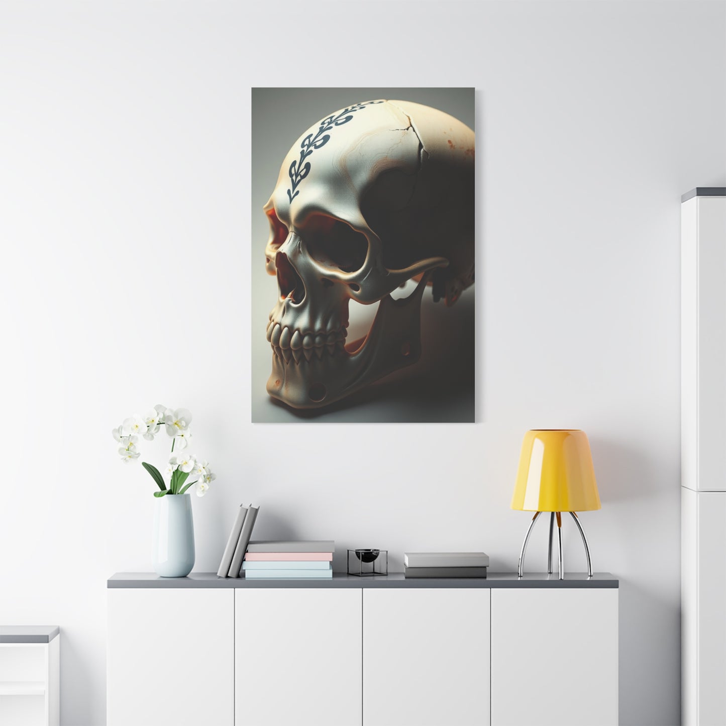 Regal Cranium Canvas Wall Art & Canvas Print