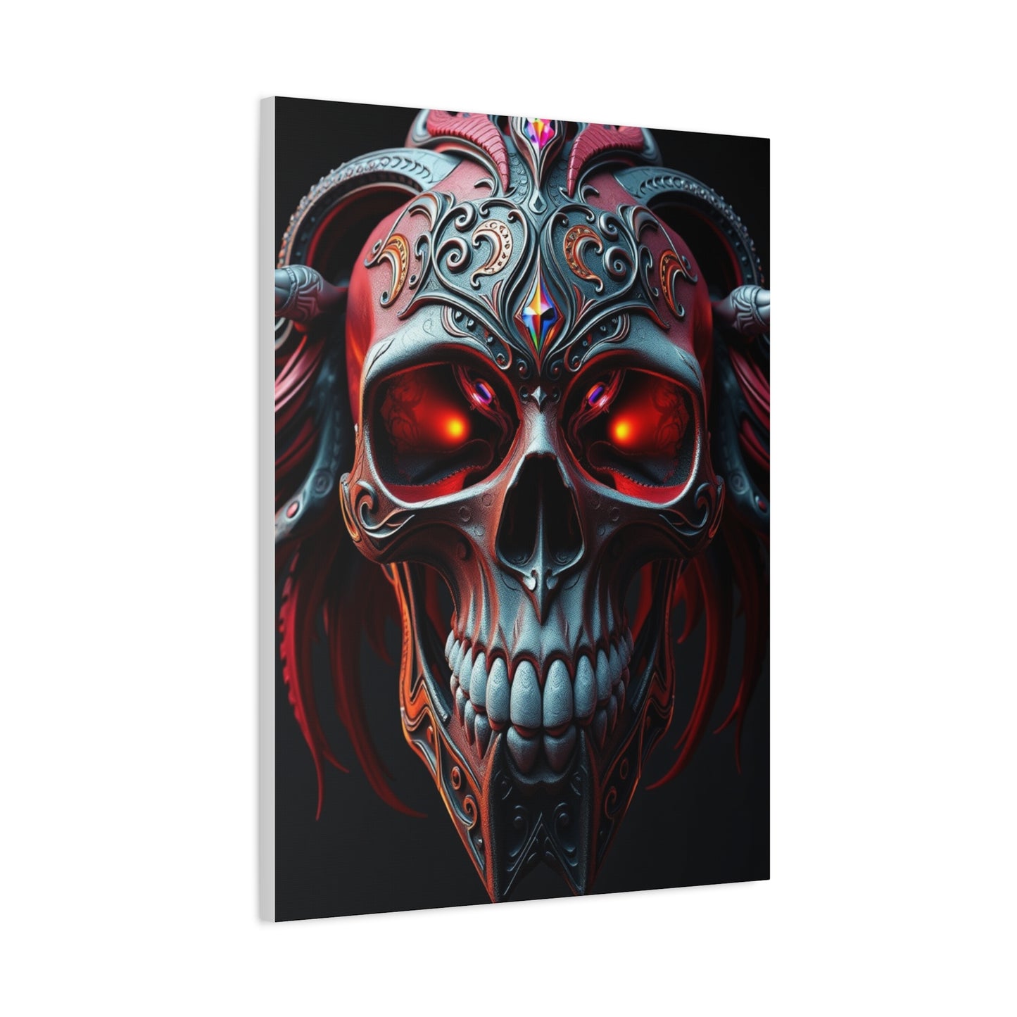 Supreme 3D Trippy Skull Art By Ali Gulec Art Collection Wall Art & Canvas Print