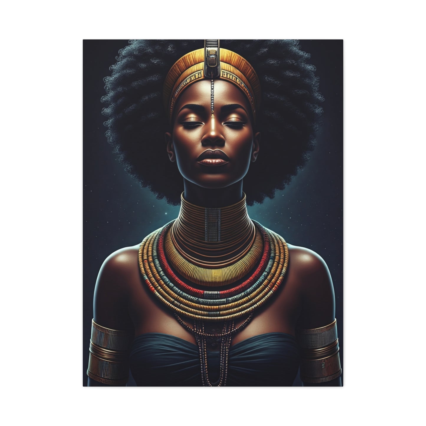 Regal African Queen Serenity Wall Art & Canvas Prints