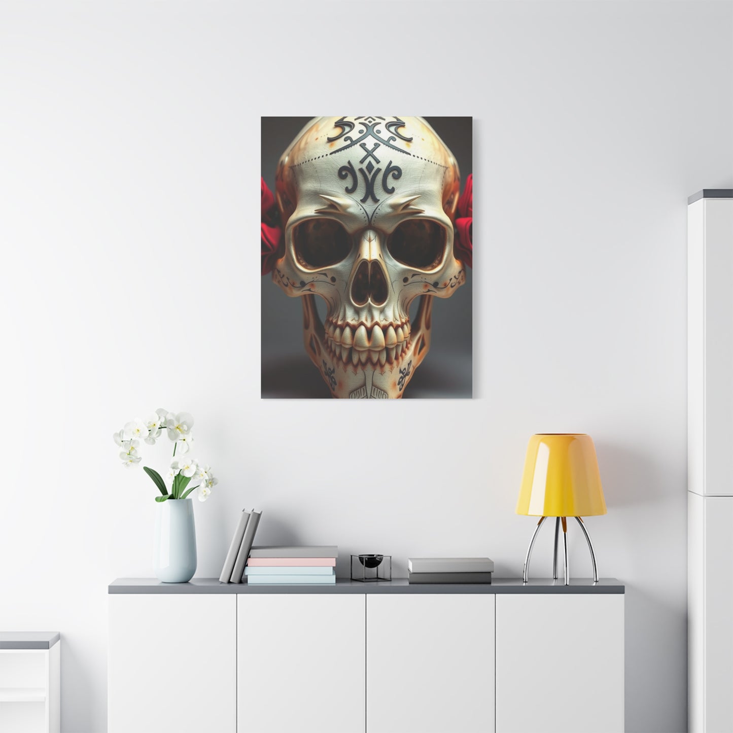 Imperial Bone Portrait Wall Art & Canvas Print