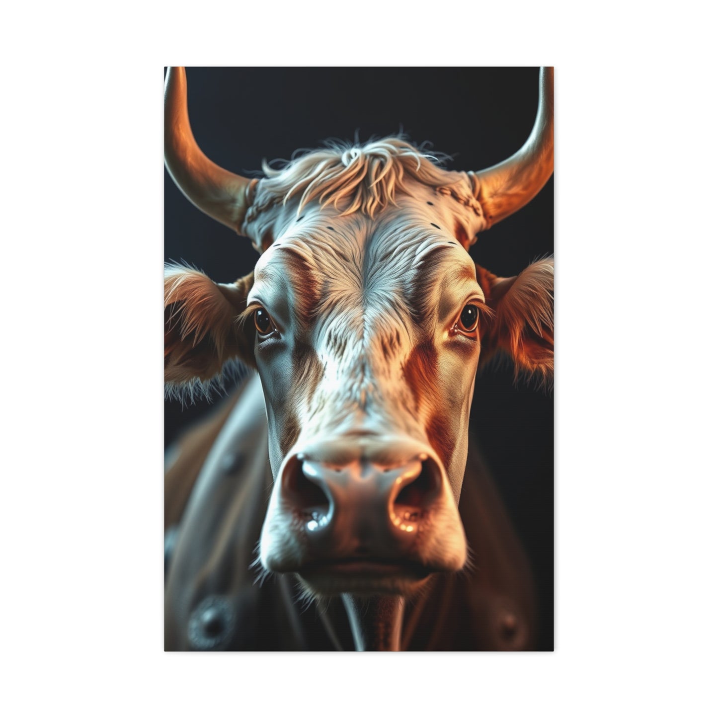 Bovine Elegance Canvas wall art & canvas print