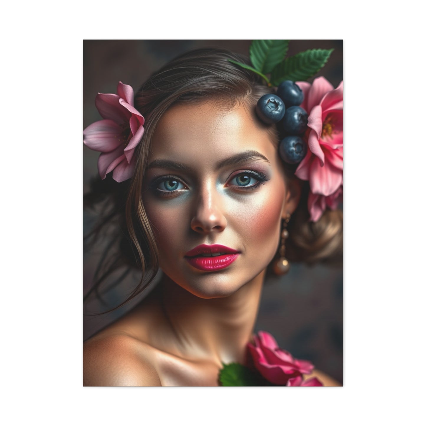 Supreme Blush and Blueberry Art Collection Wall Art & Canvas Print