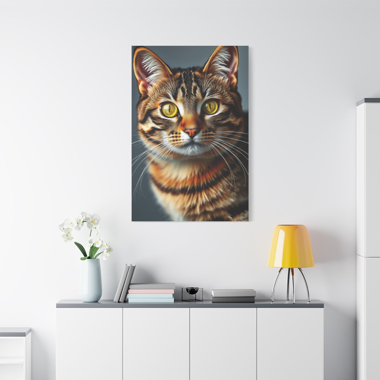 Tabby Cat Art Refined Canvas Wall Art & Canvas Print