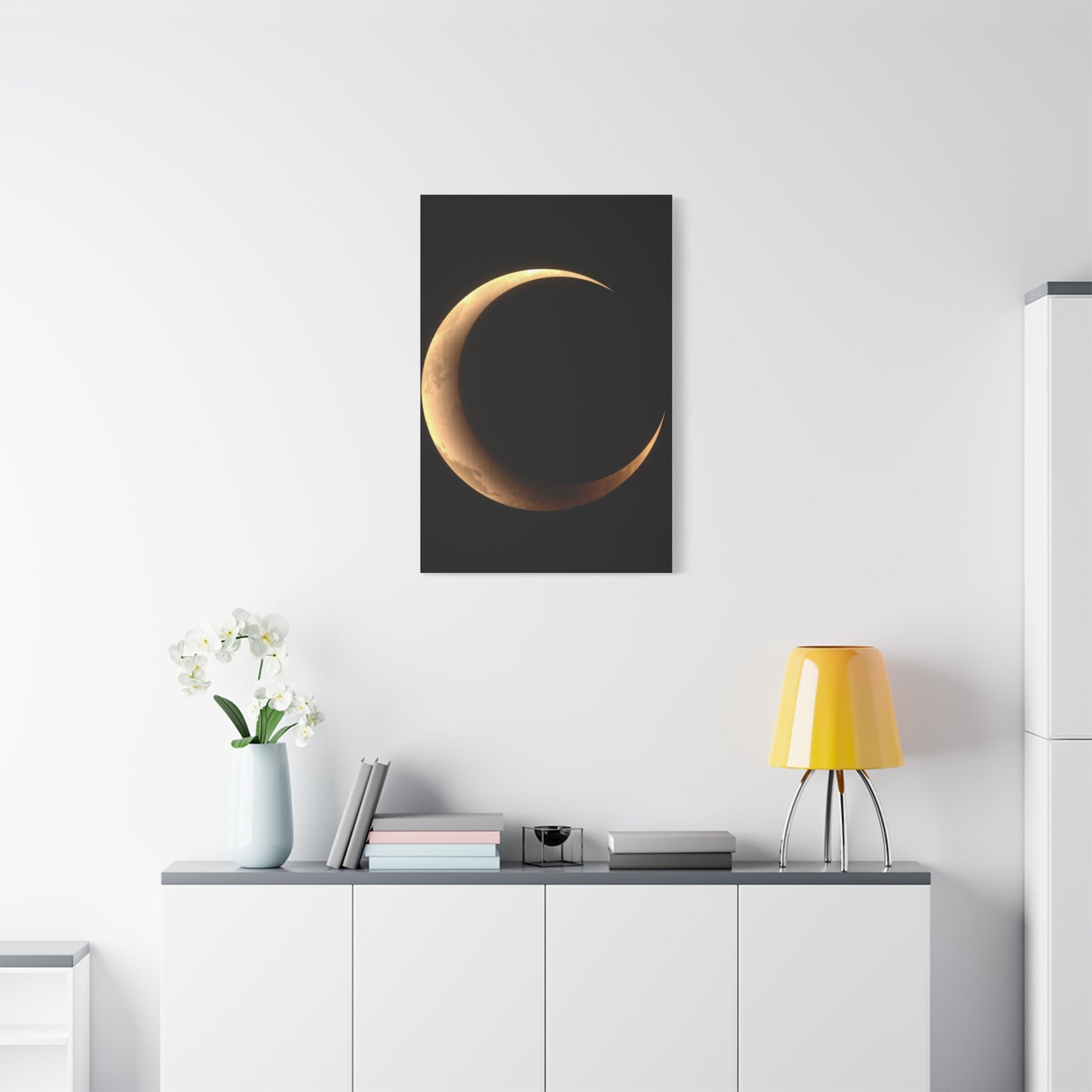Masterpiece Crescent Moon Art Vision Wall Art & Canvas Print