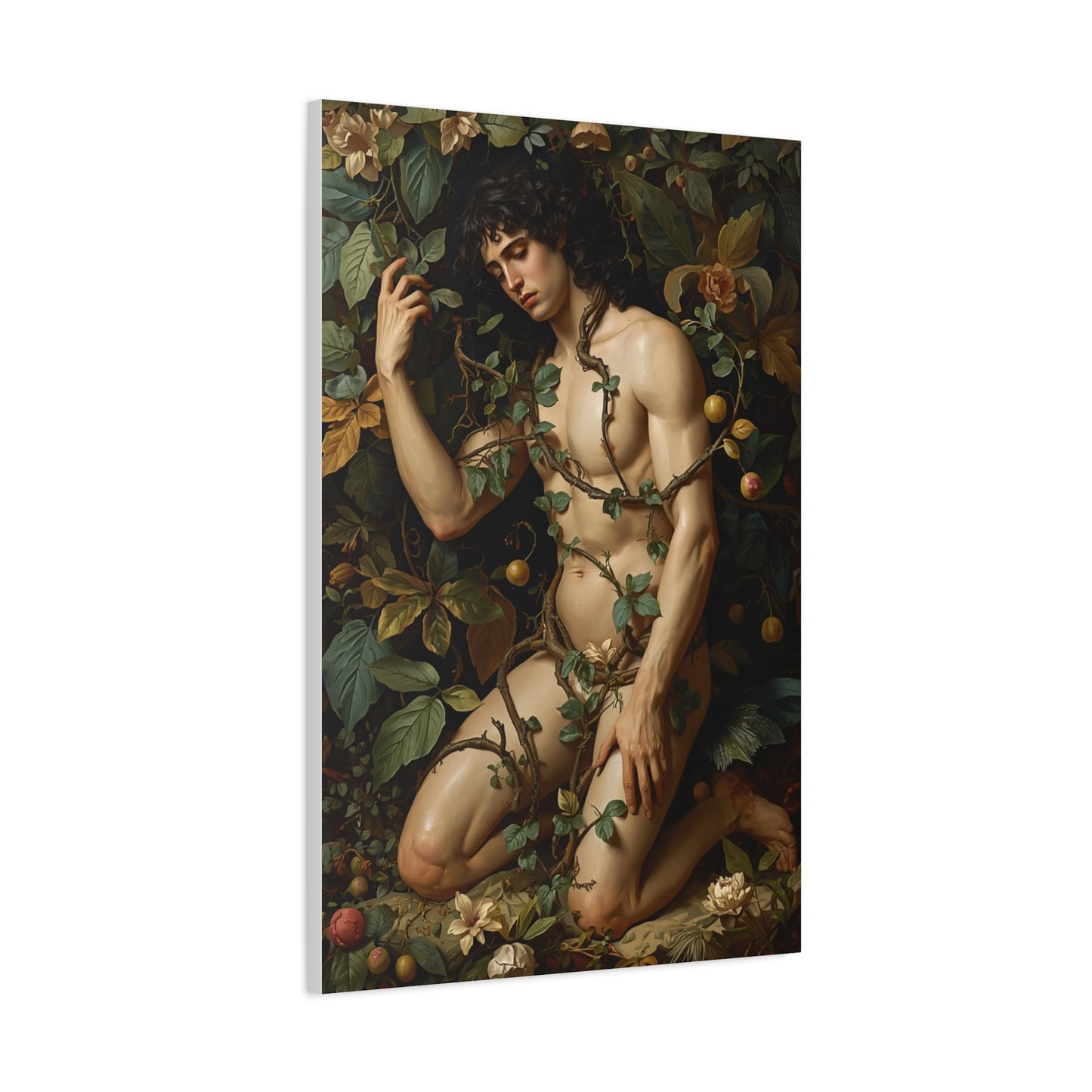 Classical Garden Male Figure Wall Art & Canvas Print